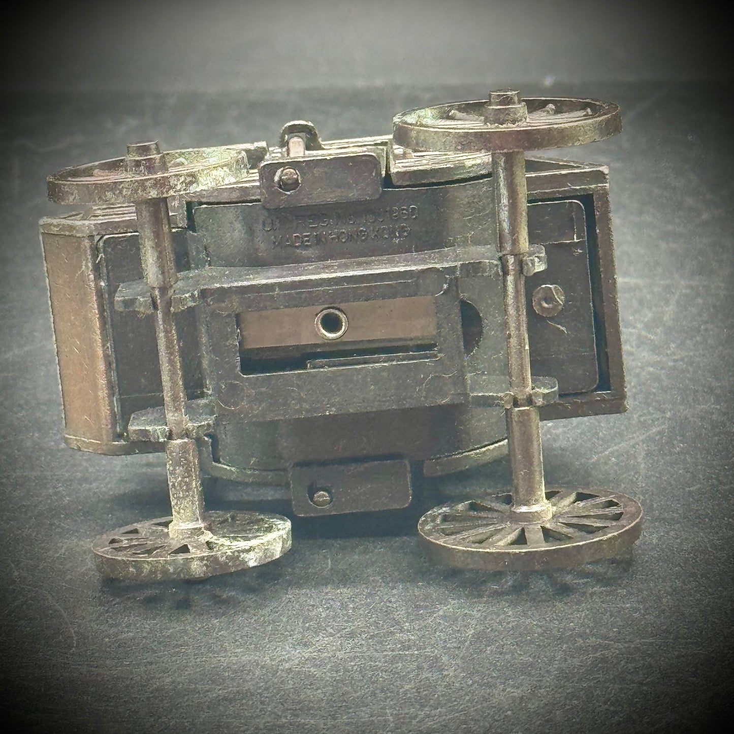 Vintage Metal Pencil Sharpener #01 - Stagecoach - Made in Hong Kong