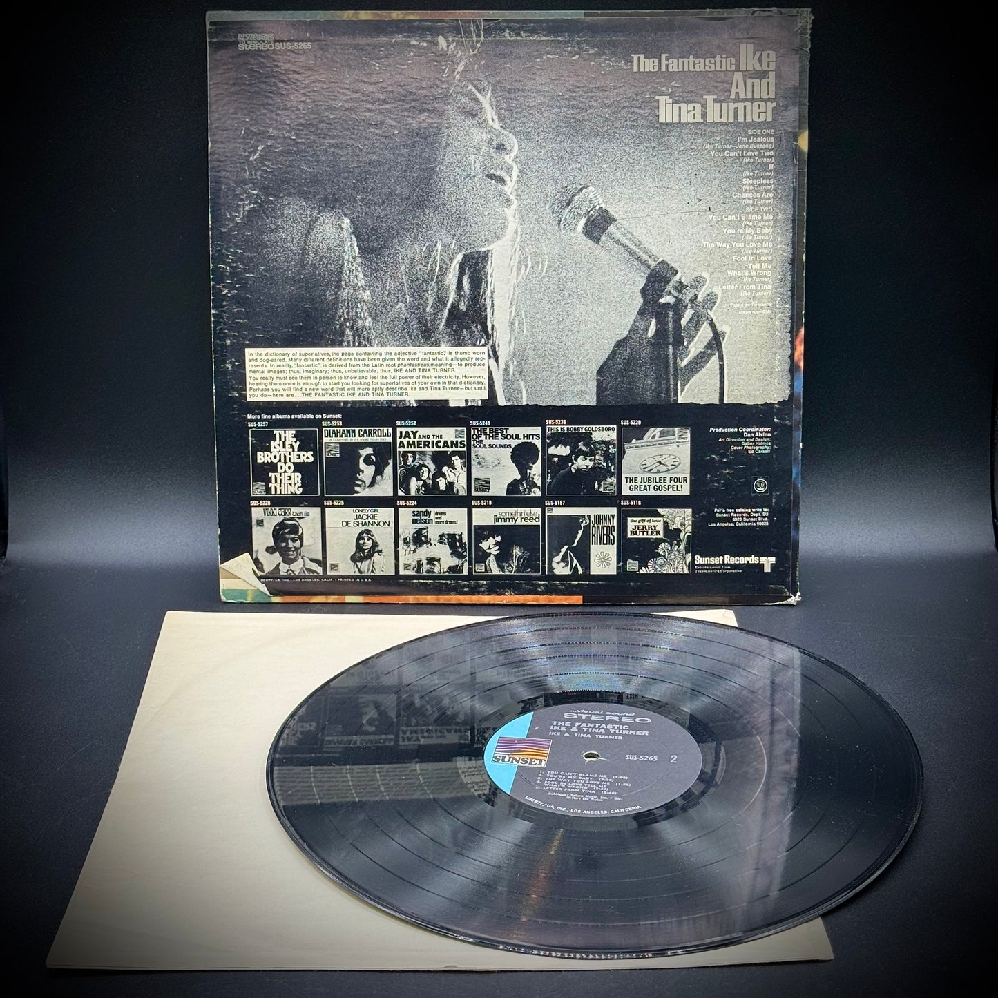 Vintage "The Fantastic Ike & Tina Turner" Vinyl Album