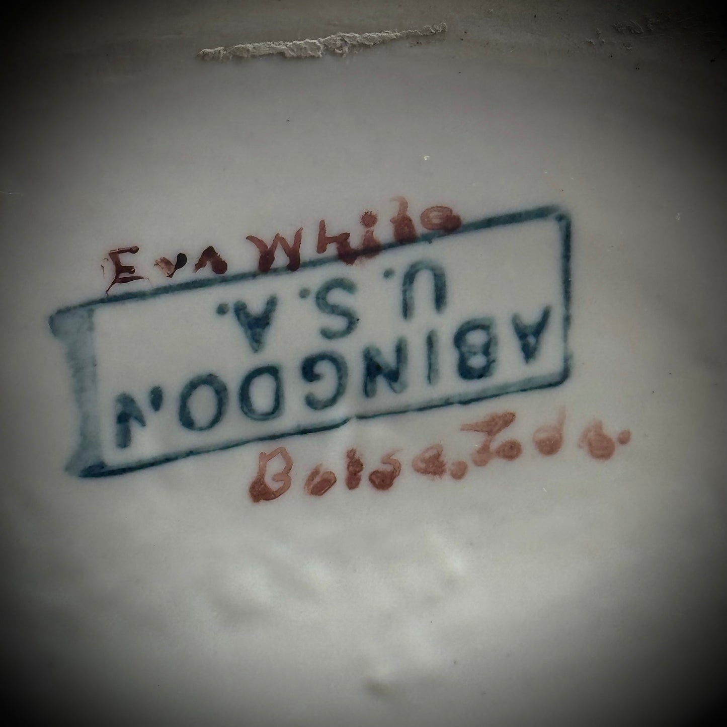 Stunning 1950s Artist Eva White Signed Abingdon Floral Vase