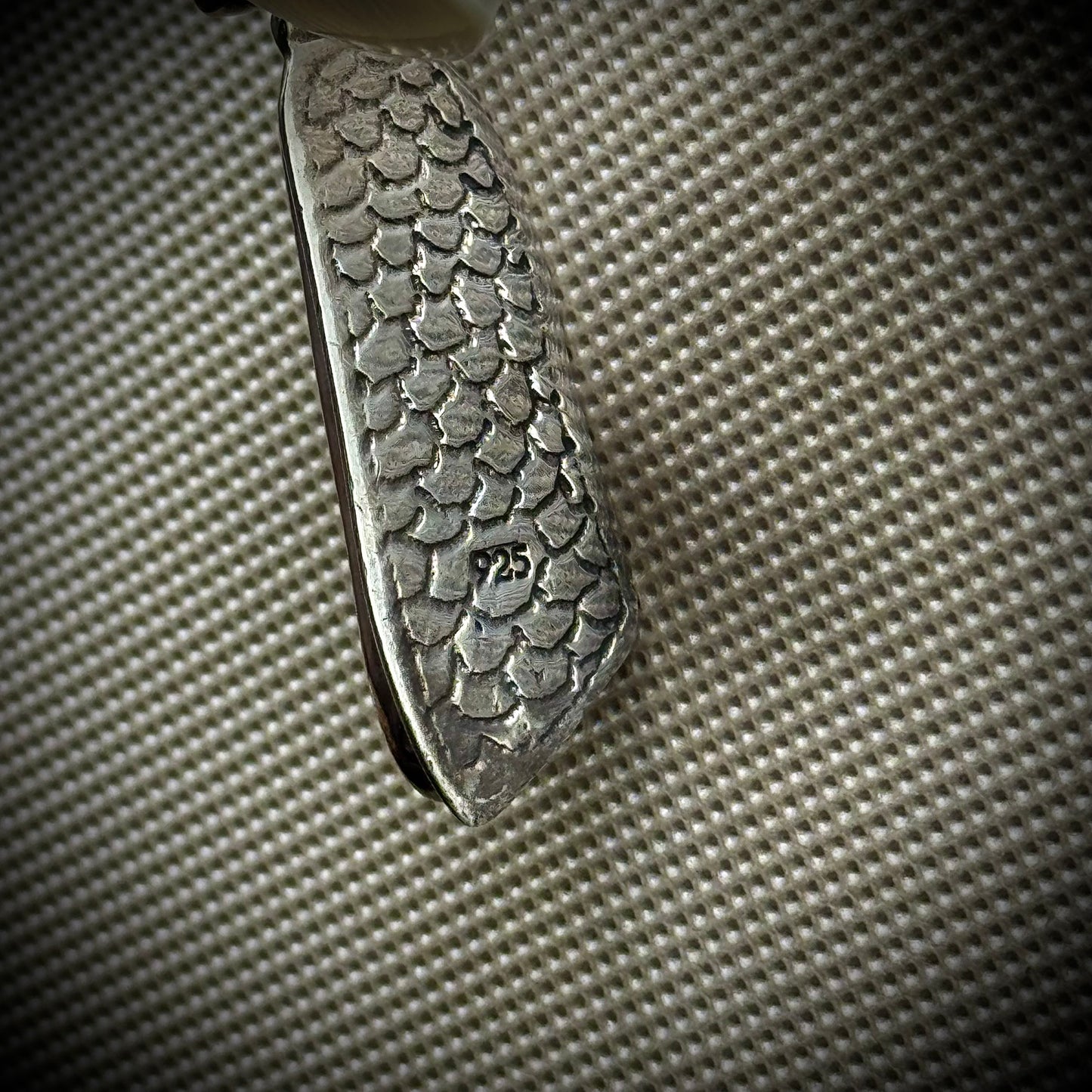 Incredible Mother of Pearl & .925 Sterling Silver Necklace