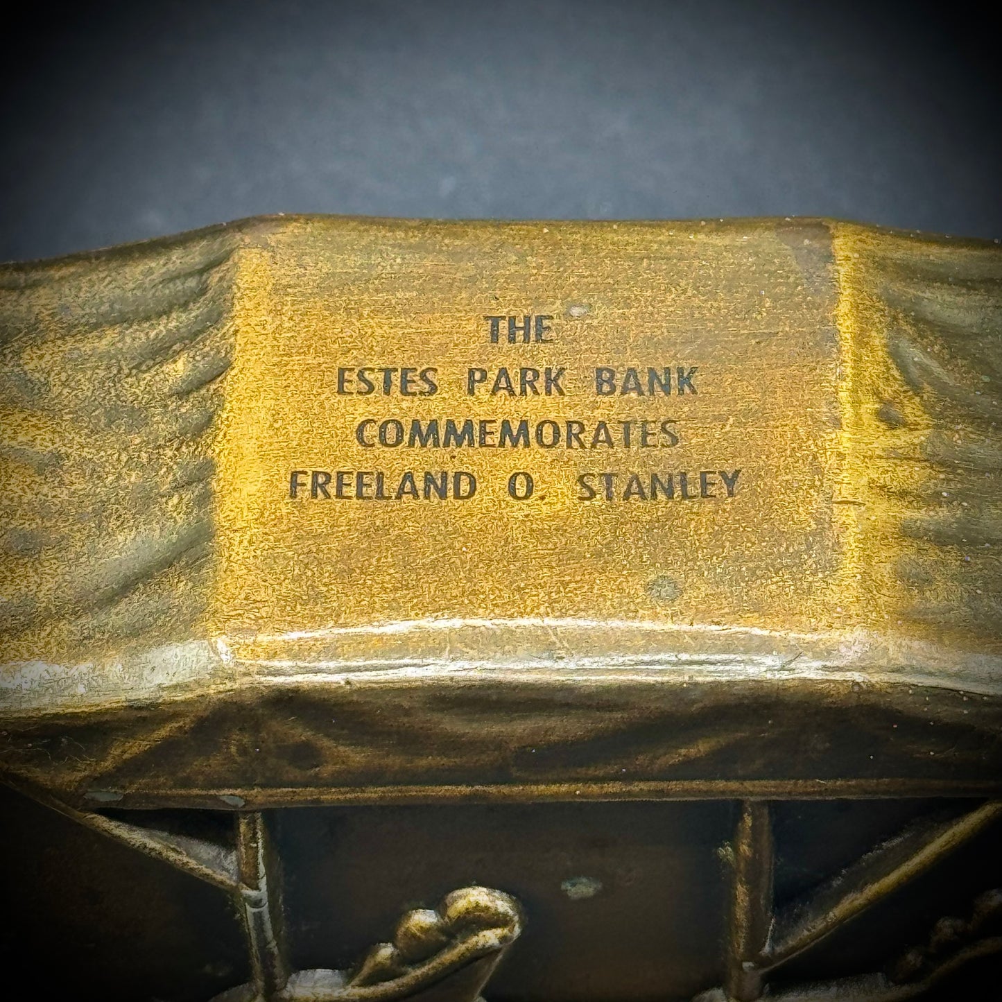 Antique Estes Park Stanley Steamer Metal Bank - Museum Quality Piece