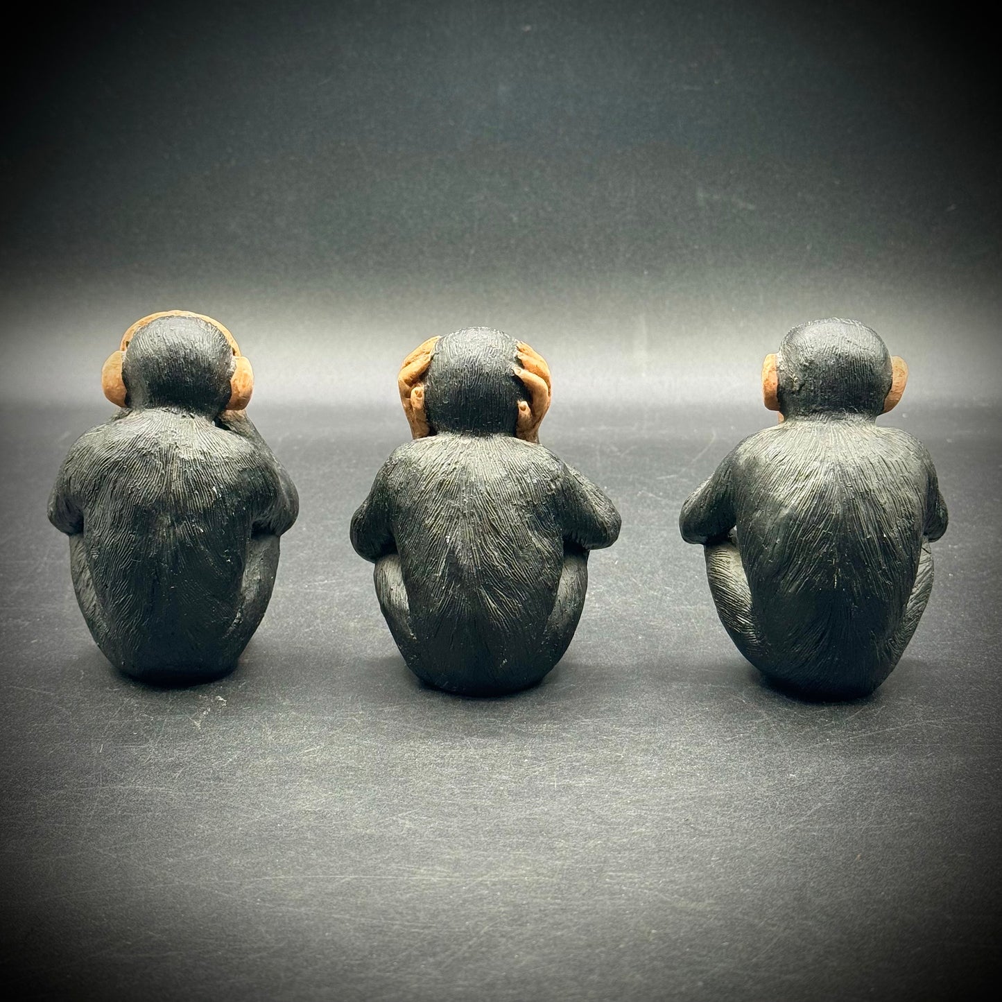 Highly Detailed "See No Evil, Hear No Evil, Speak No Evil" Monkey Figurine Set