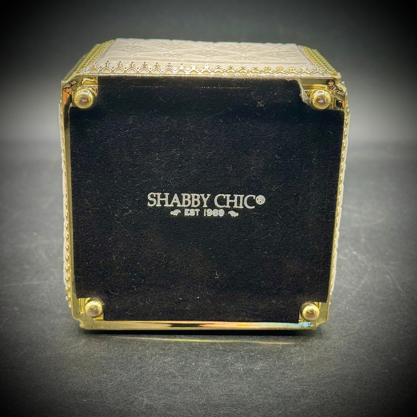 Shabby Chic Glass & Porcelain Box