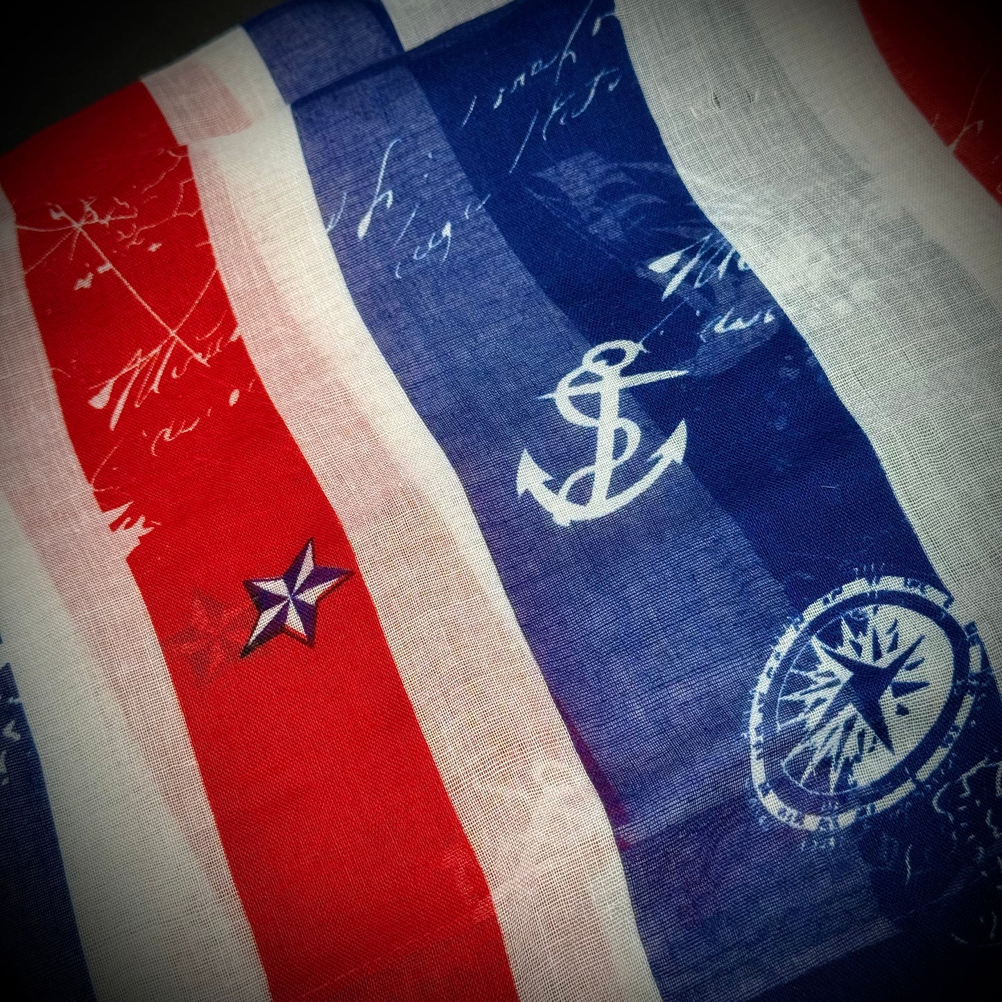 Patriotic Red, White & Blue Scarf