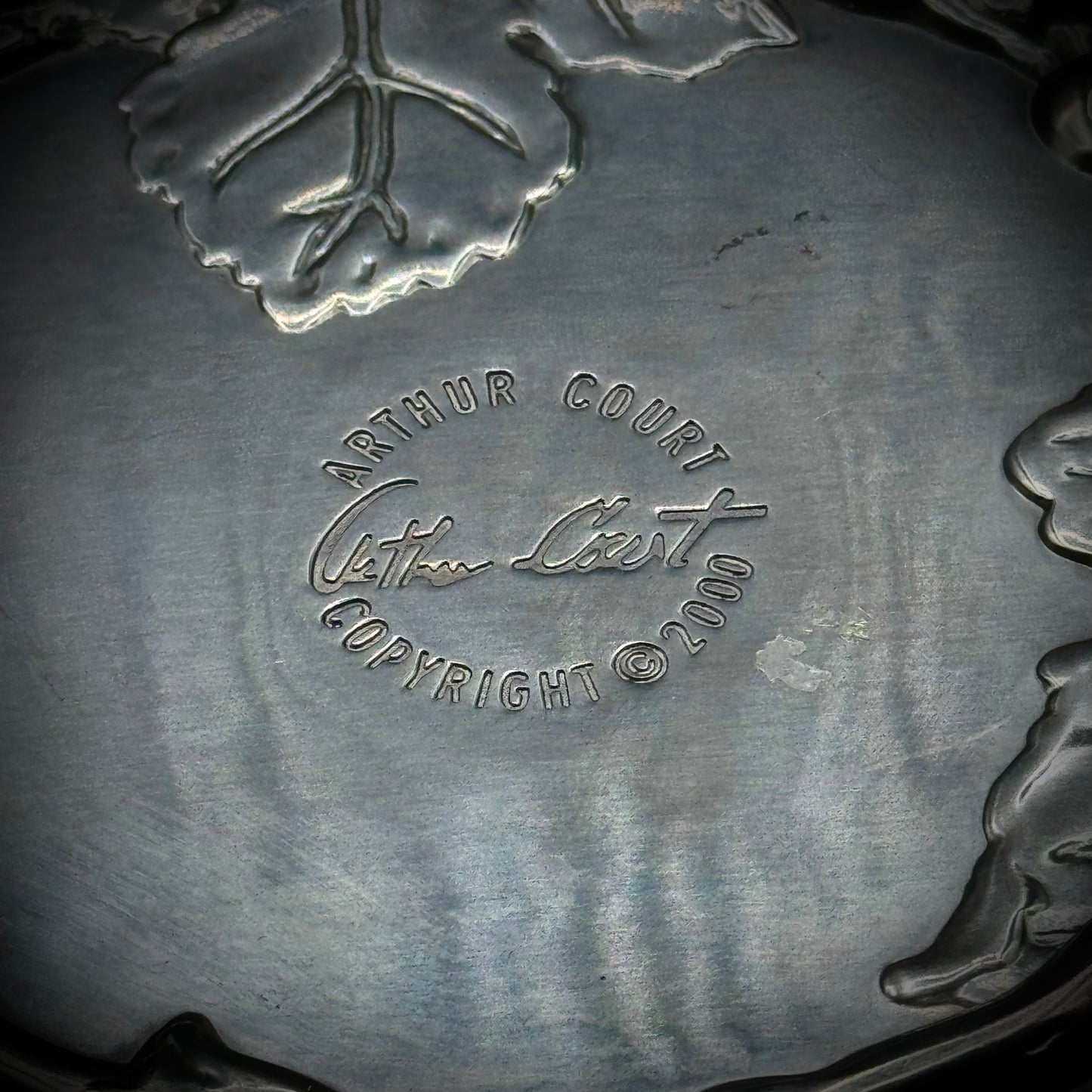 Vintage 2000 Grape Motif Arthur Court Serving Dish