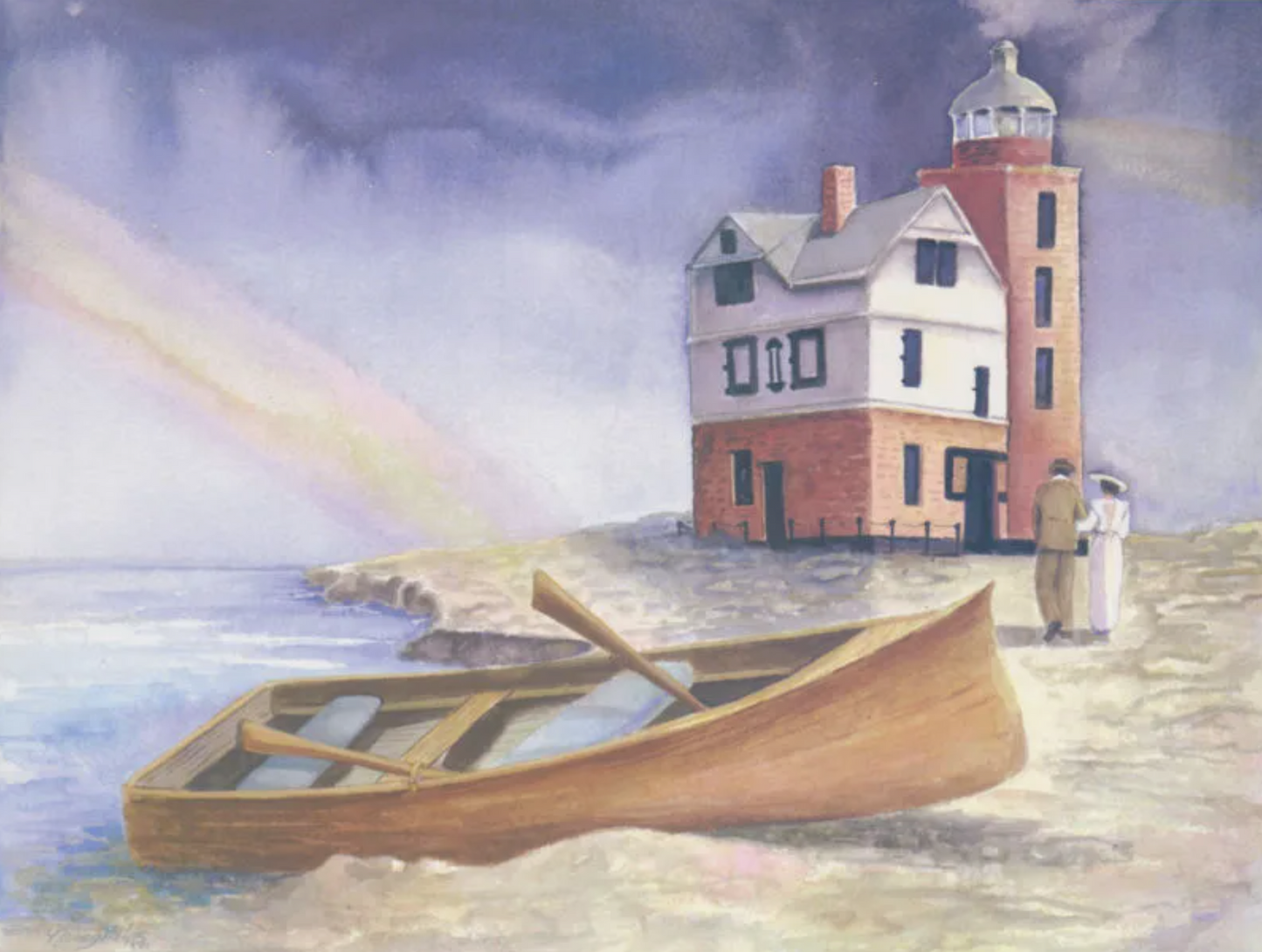 "The Lighthouse" Somewhere In Time Art Print