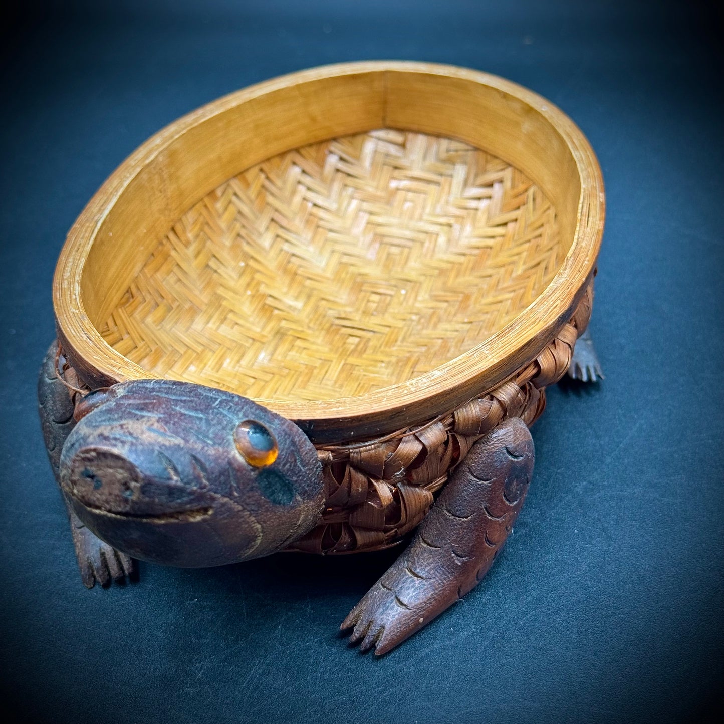 Vintage Turtle Basket