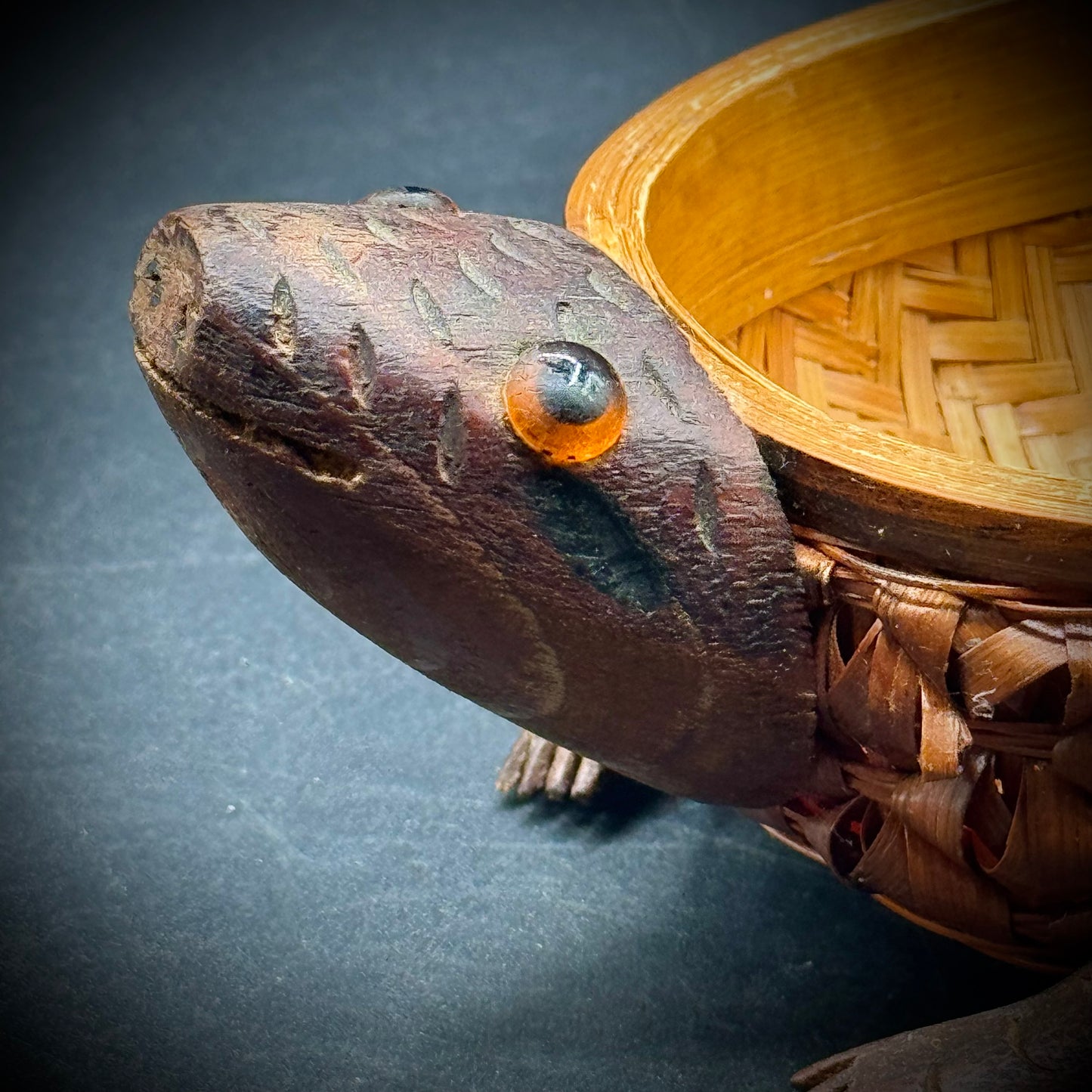 Vintage Turtle Basket