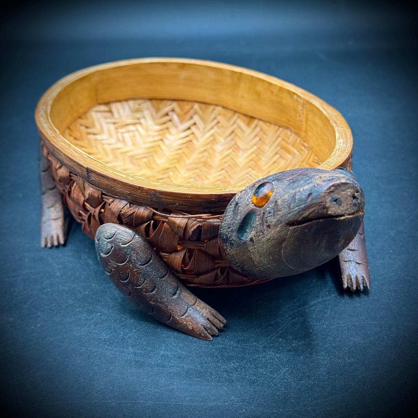 Vintage Turtle Basket