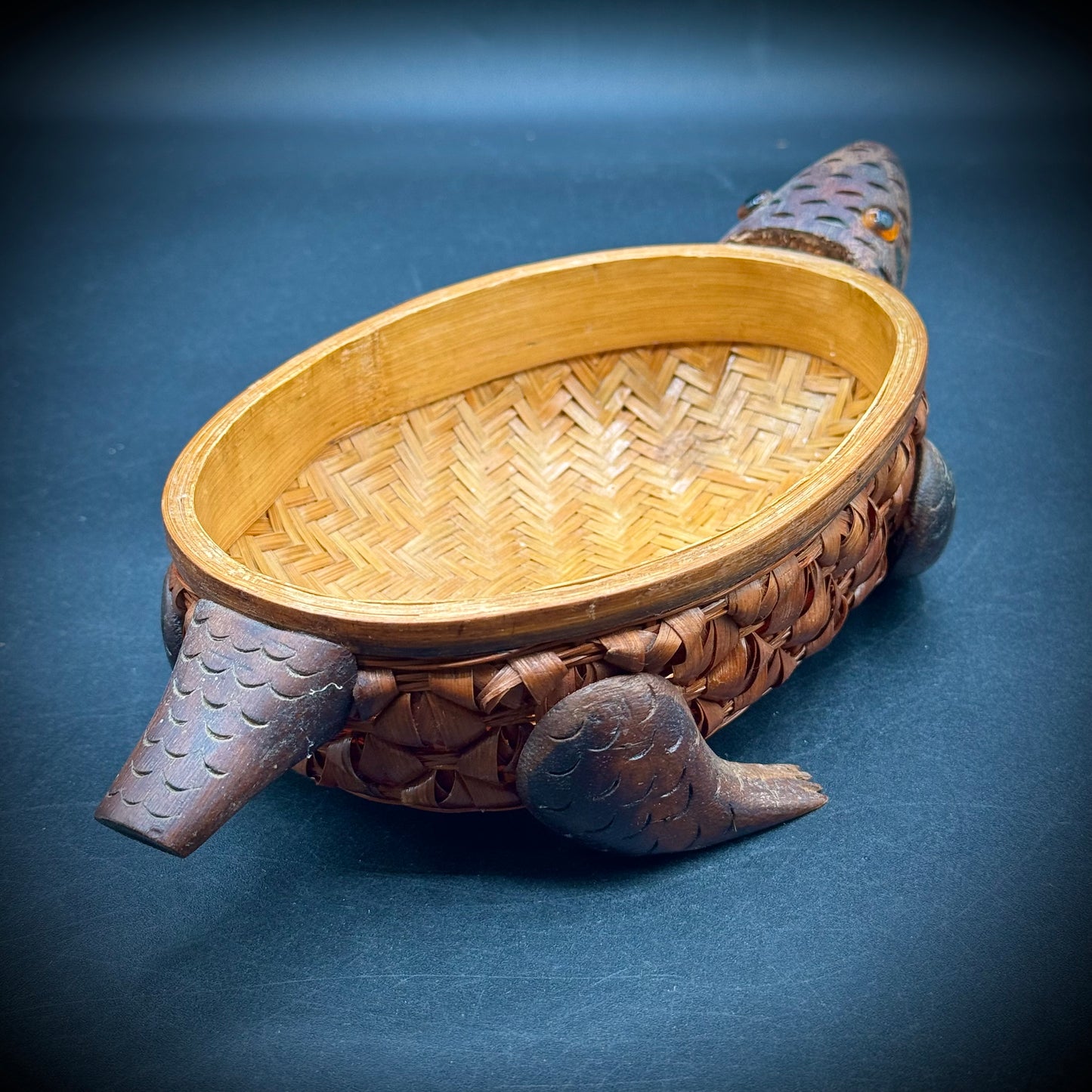 Vintage Turtle Basket