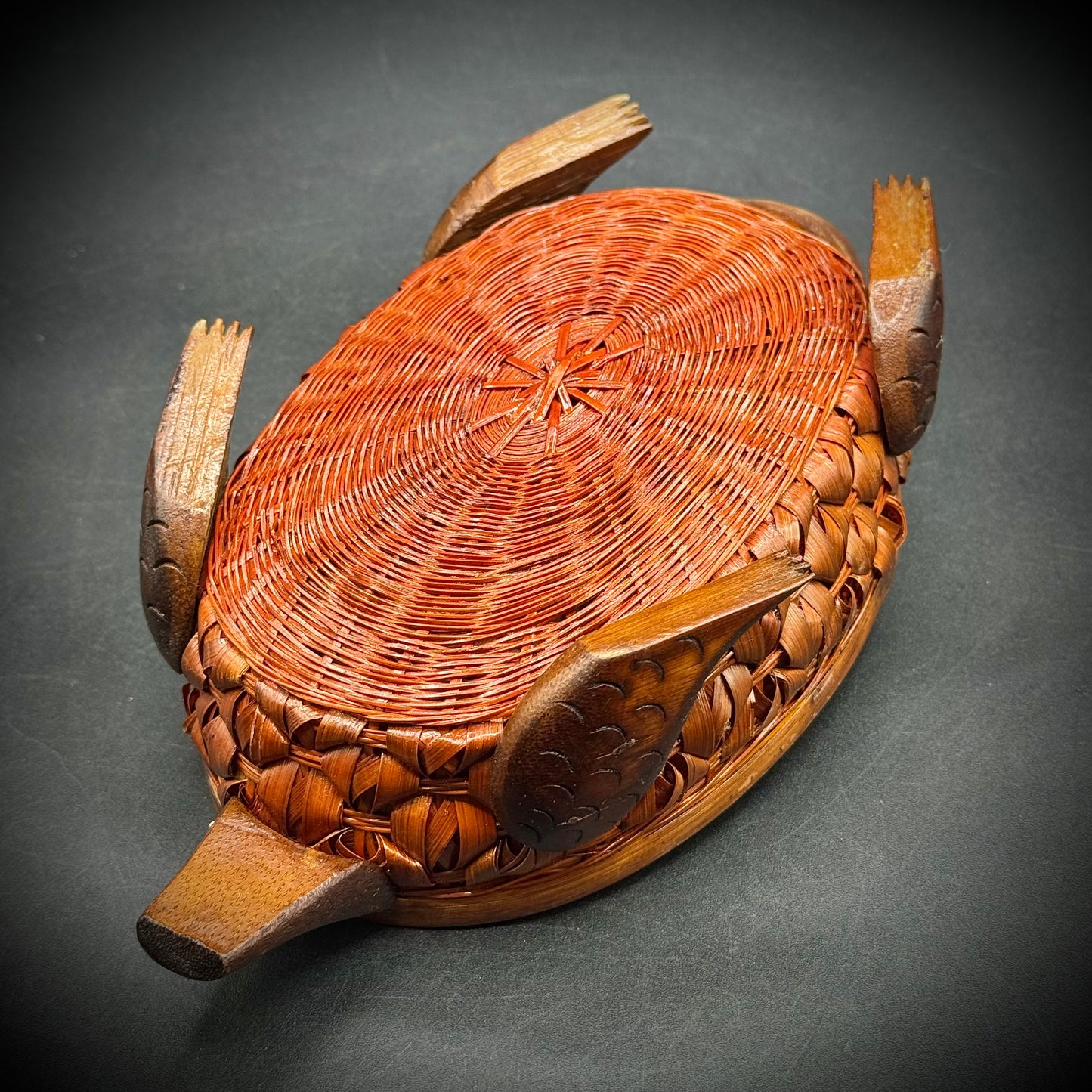 Vintage Turtle Basket