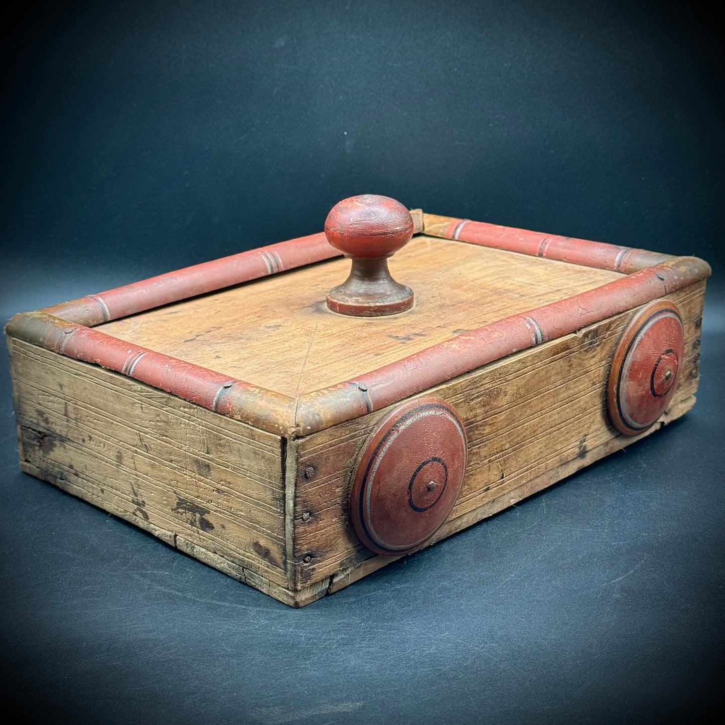 Antique Primitive Hand Made Spice Box