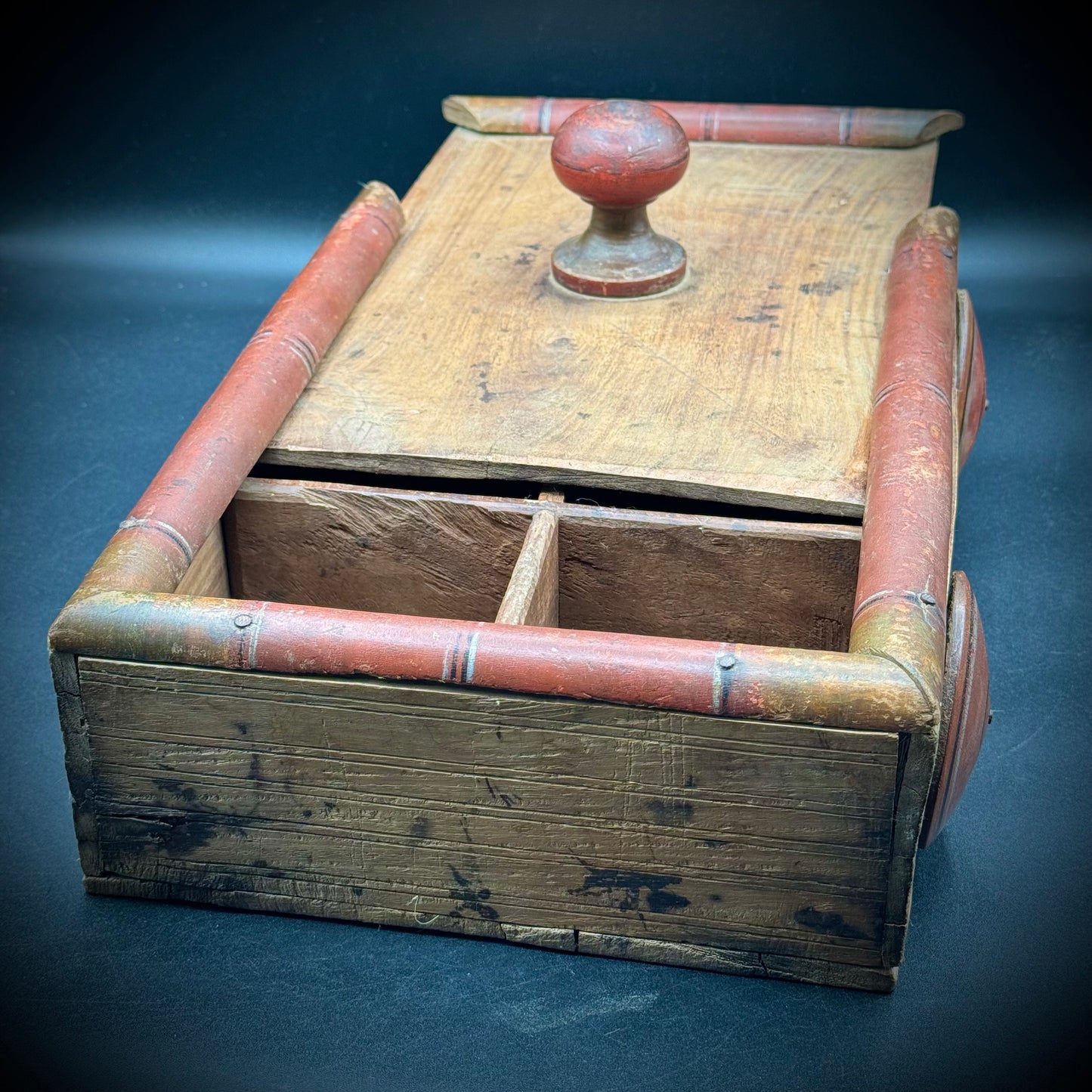 Antique Primitive Hand Made Spice Box