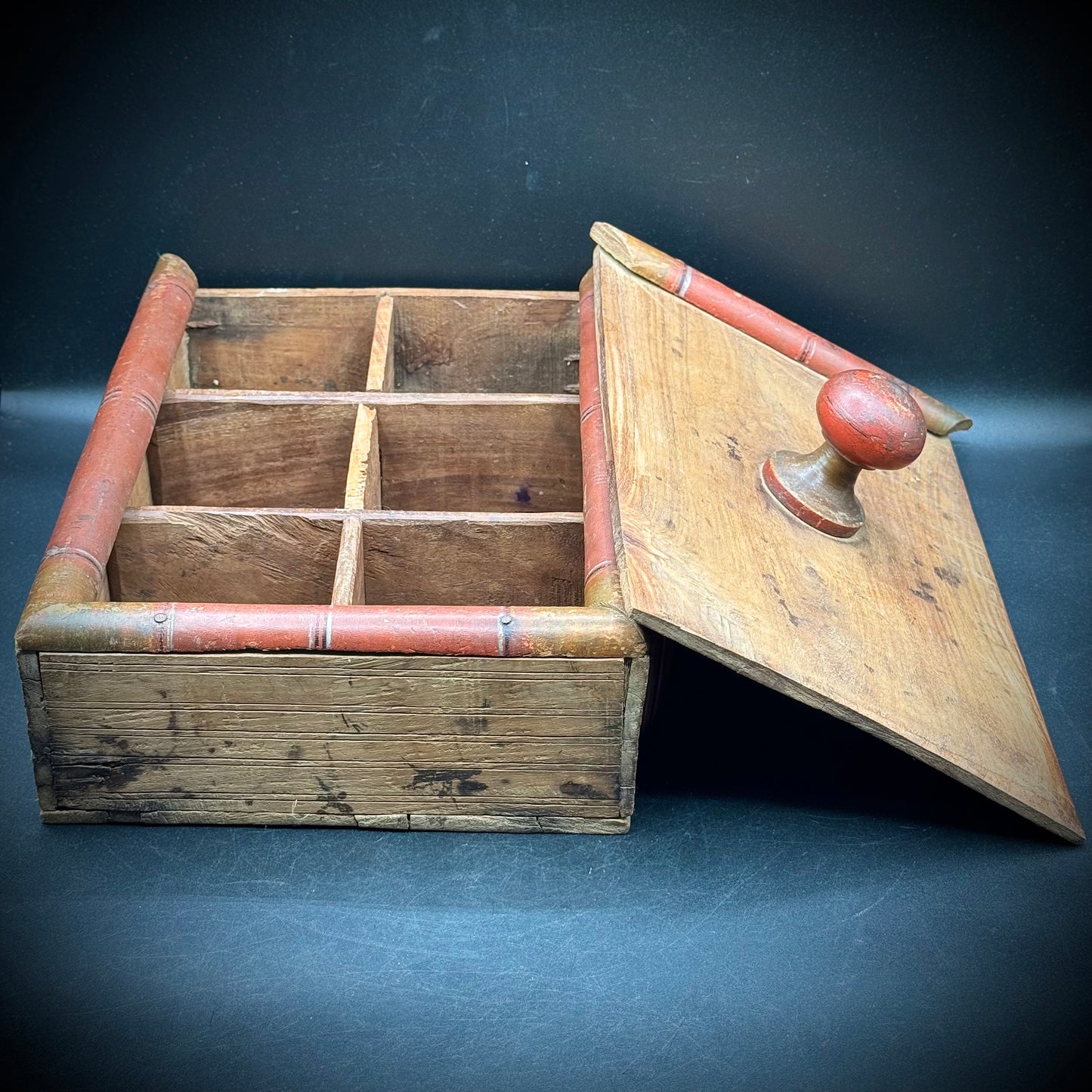 Antique Primitive Hand Made Spice Box