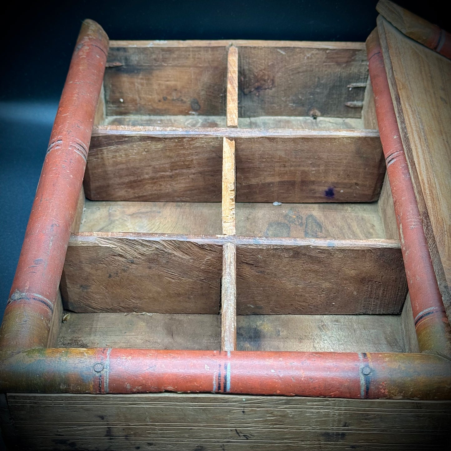 Antique Primitive Hand Made Spice Box