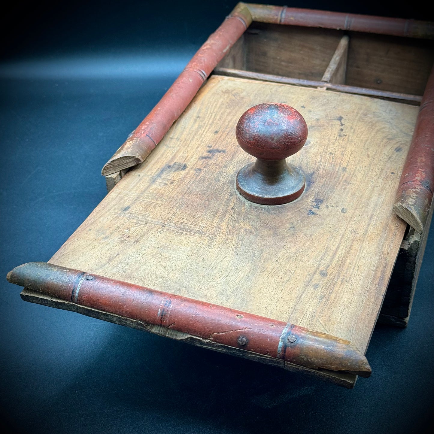 Antique Primitive Hand Made Spice Box