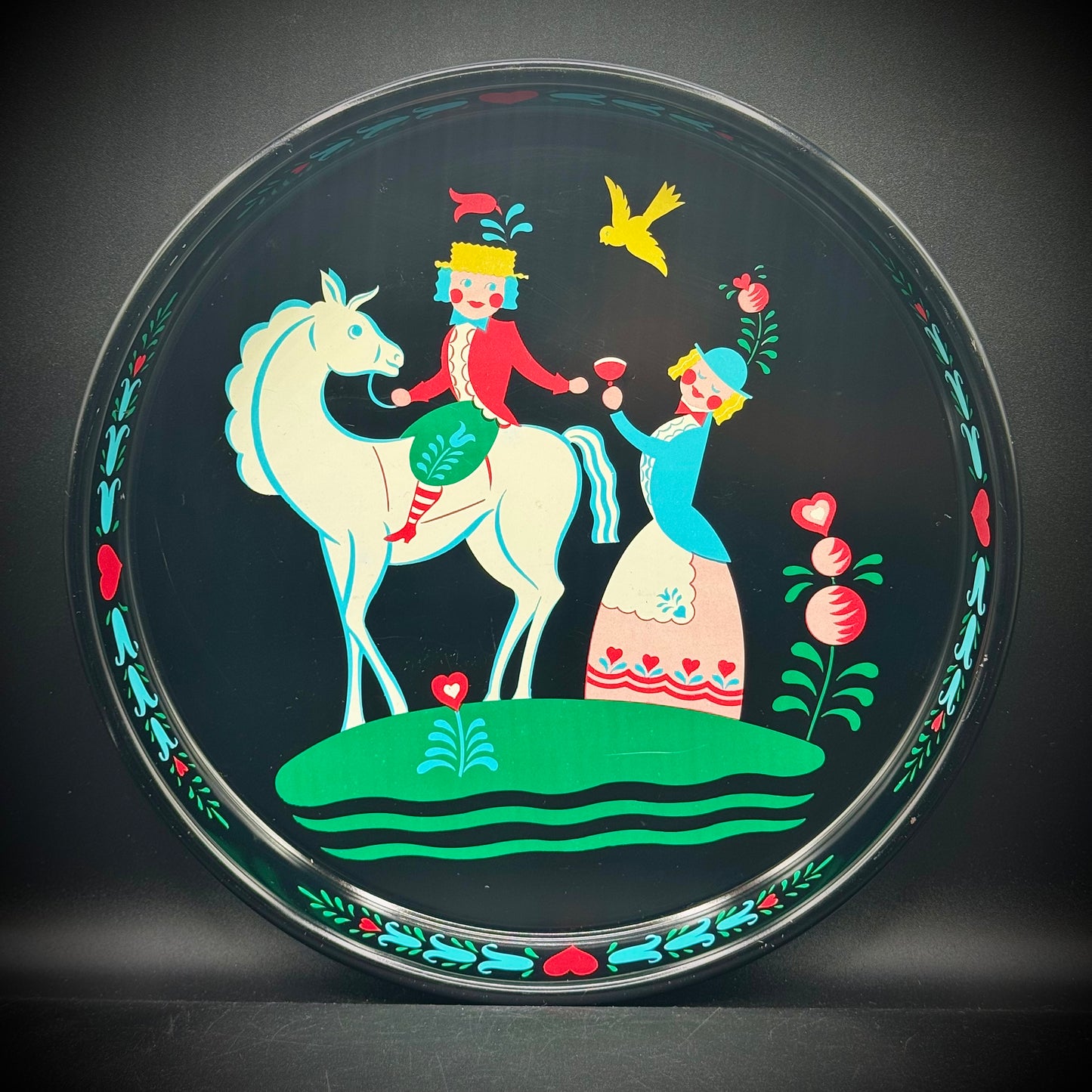 MCM Masonware Tray with Scandinavian Motif