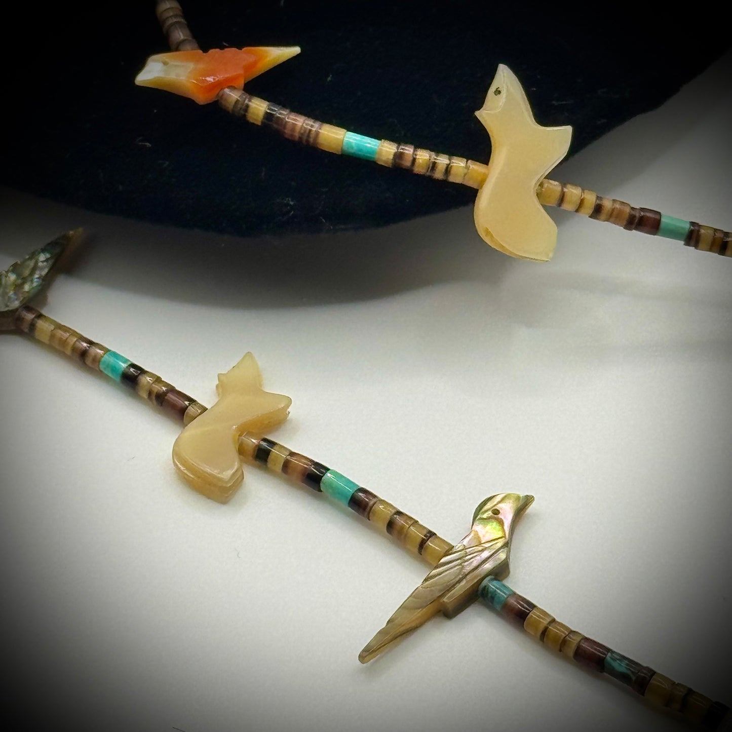 Vintage Hand Crafted Native American Fetish Necklace