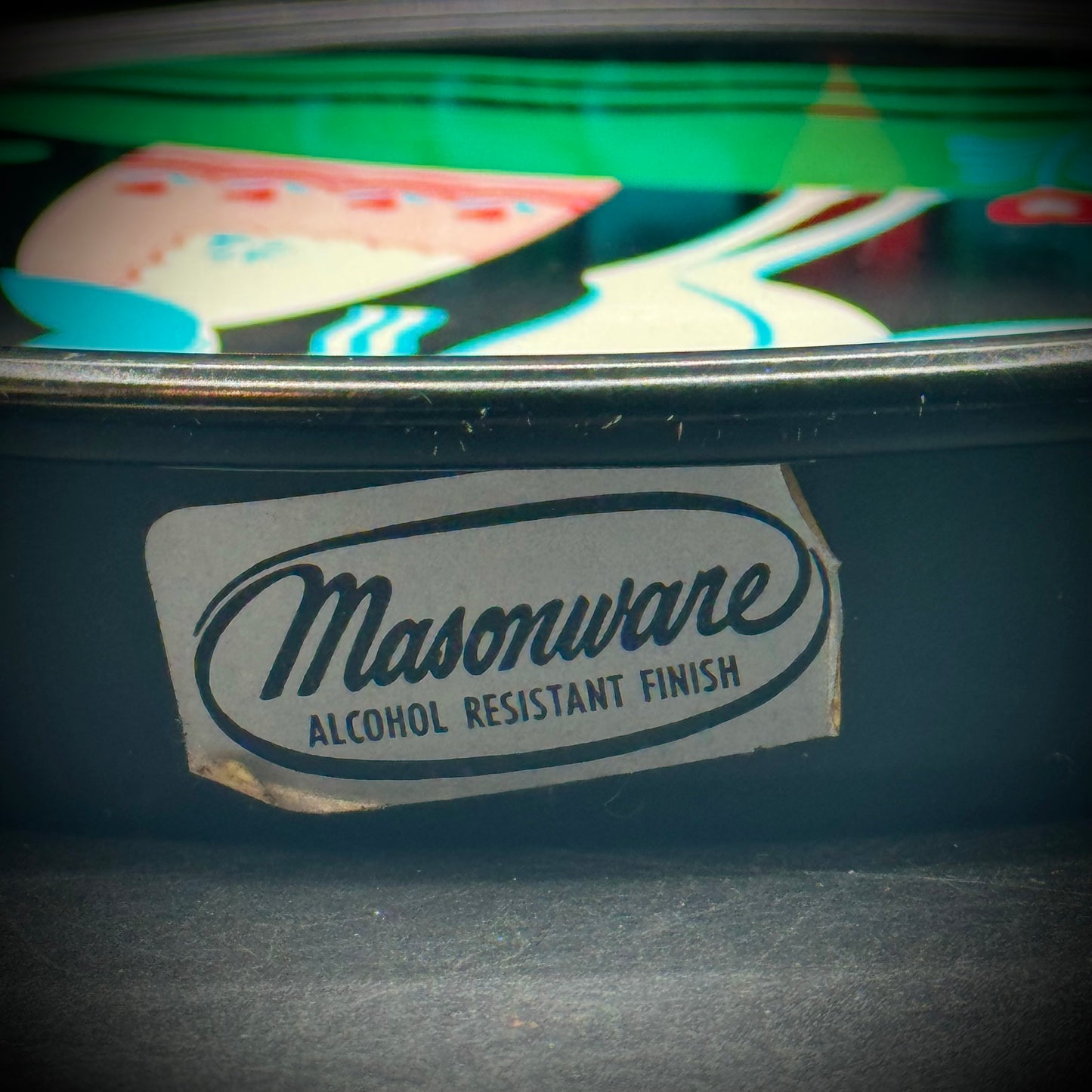 MCM Masonware Tray with Scandinavian Motif