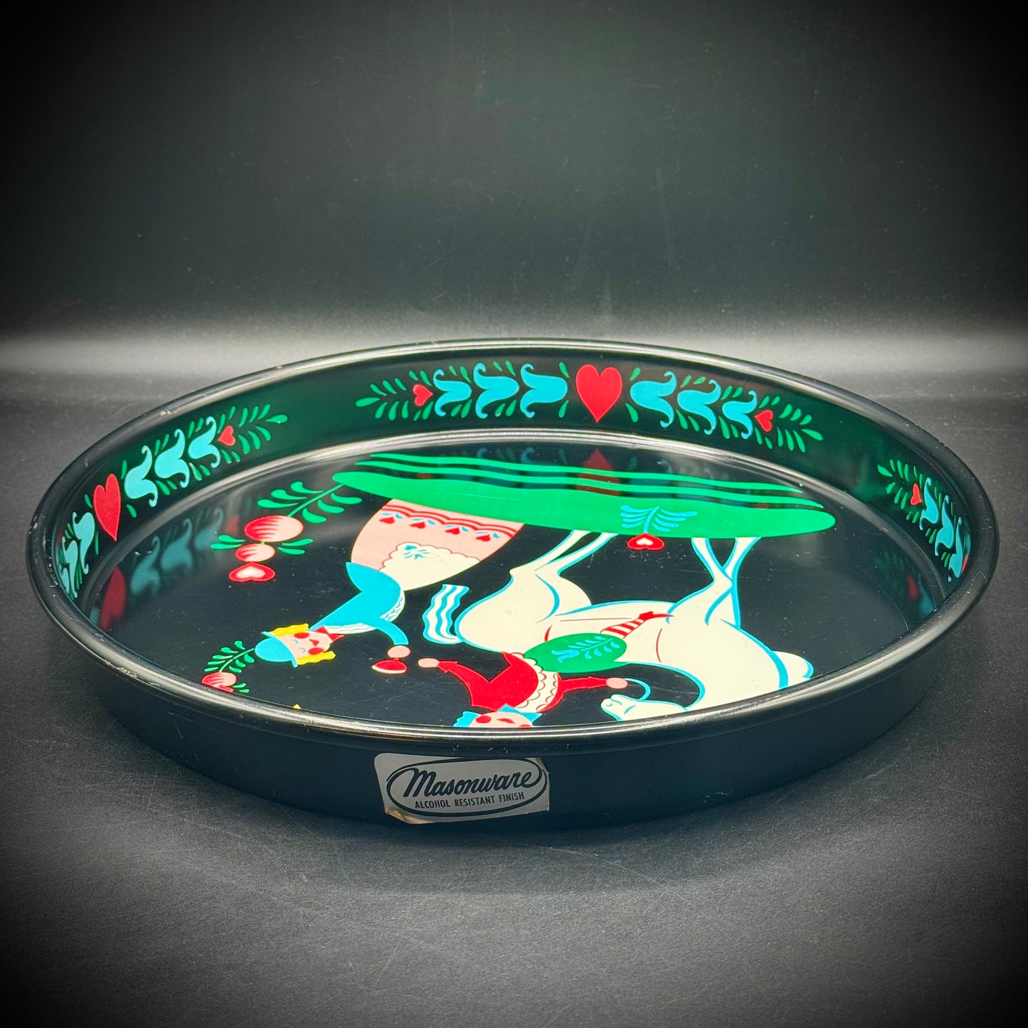 MCM Masonware Tray with Scandinavian Motif