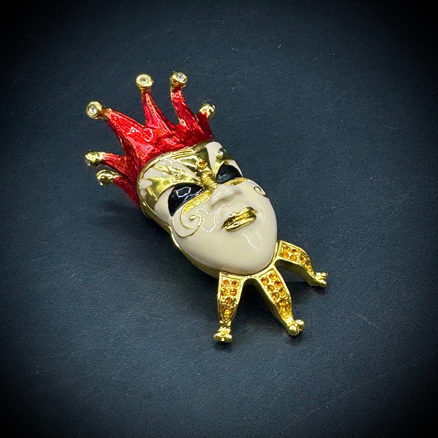 Work of Art Jester Mask Trinket Box