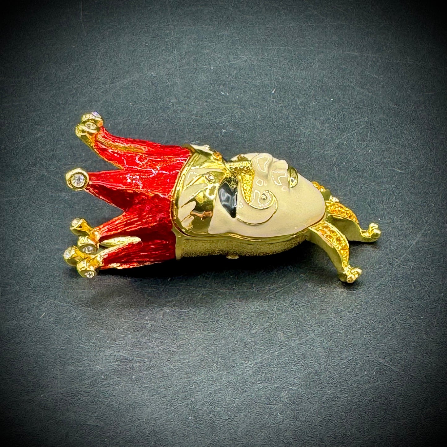 Work of Art Jester Mask Trinket Box