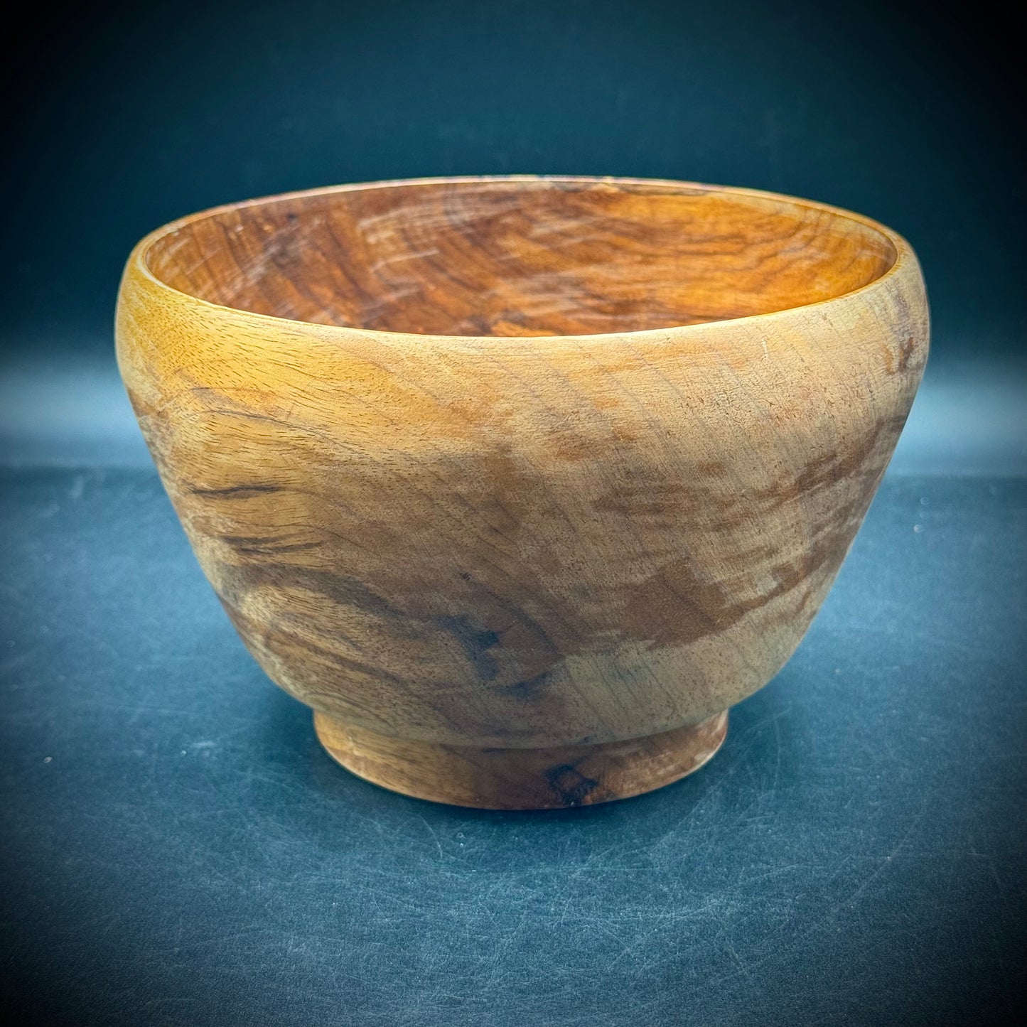 Artist Signed Hand Turned Wood Bowl