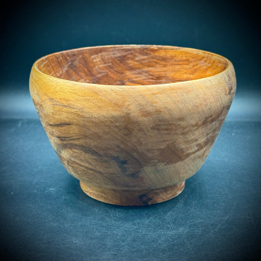 Artist Signed Hand Turned Wood Bowl