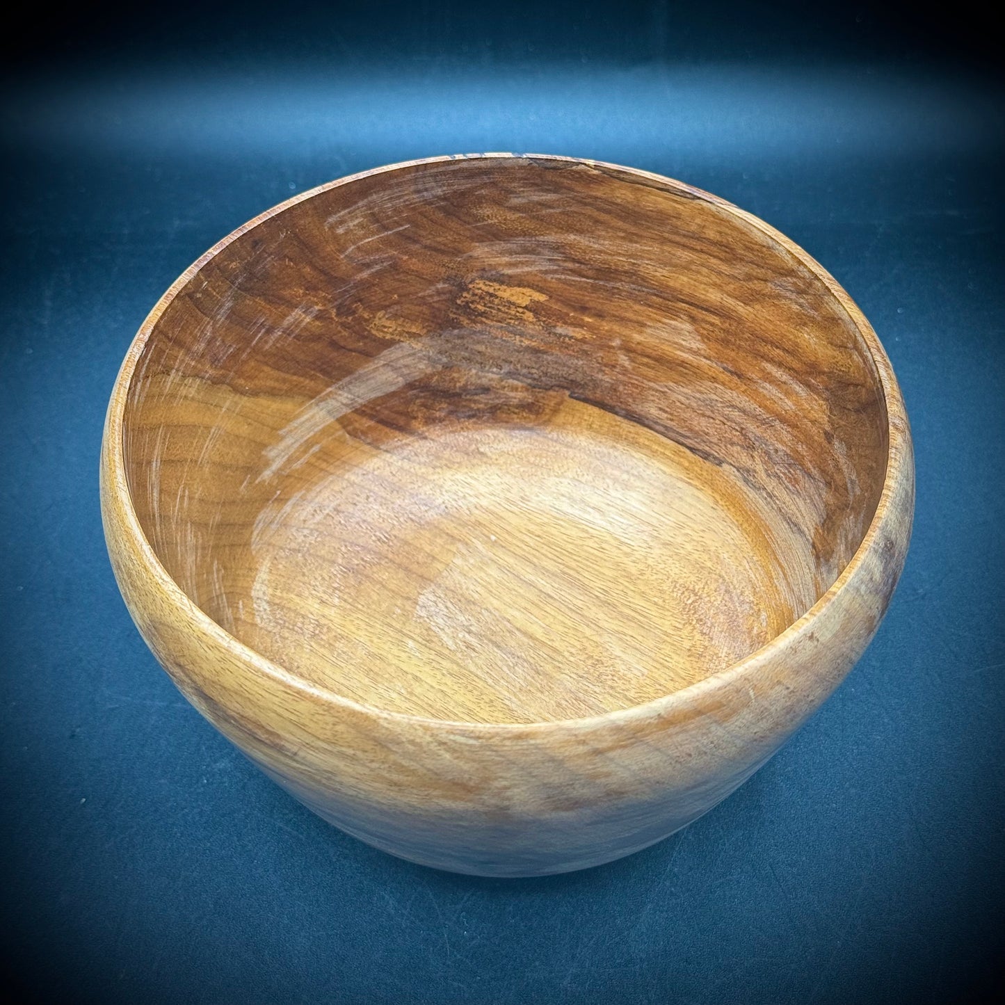 Artist Signed Hand Turned Wood Bowl