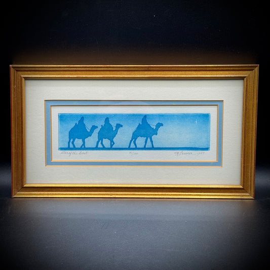 Vintage 1987 "Star of The East" Three Wise Men Signed & Numbered Print