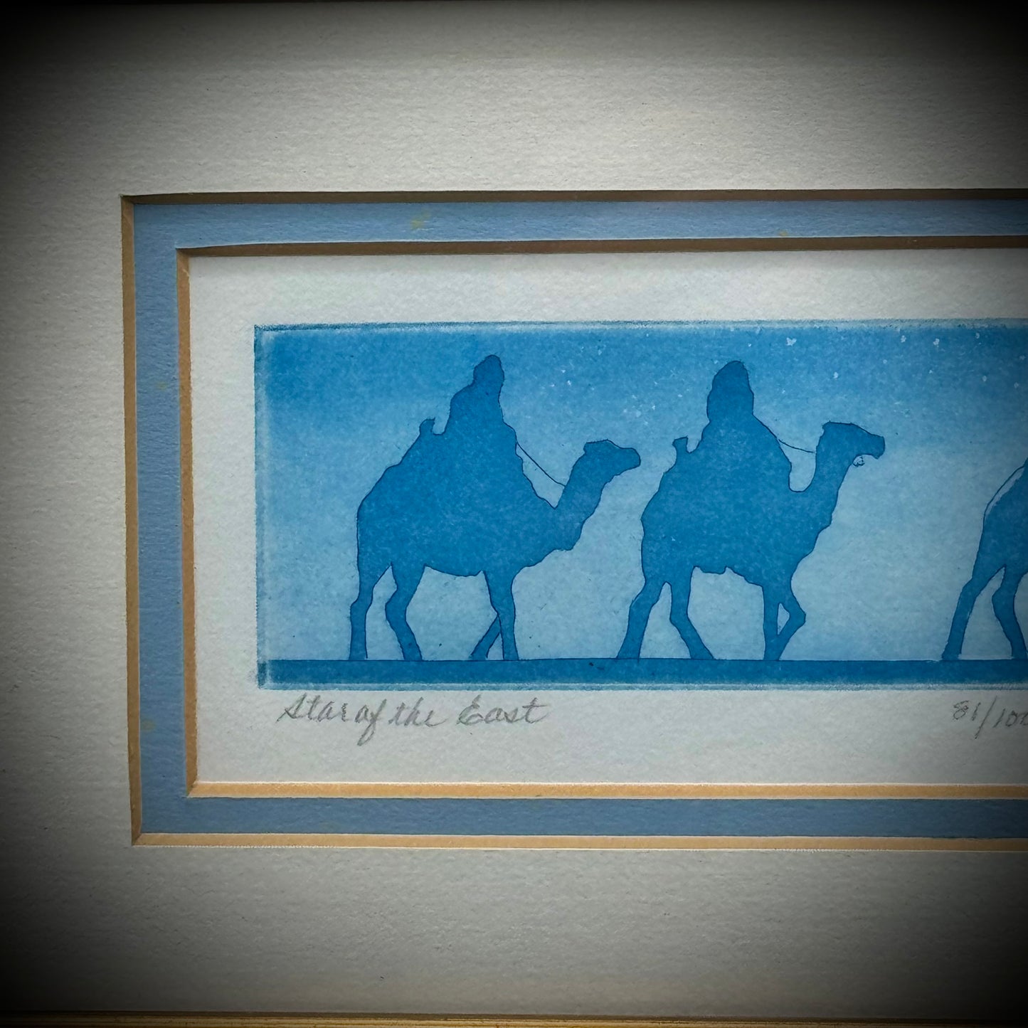 Vintage 1987 "Star of The East" Three Wise Men Signed & Numbered Print