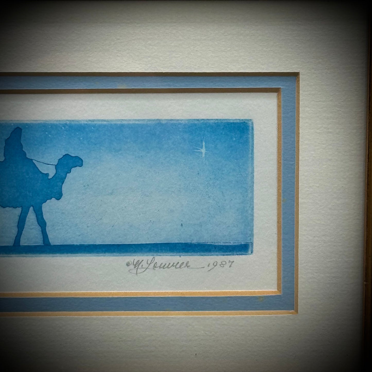 Vintage 1987 "Star of The East" Three Wise Men Signed & Numbered Print