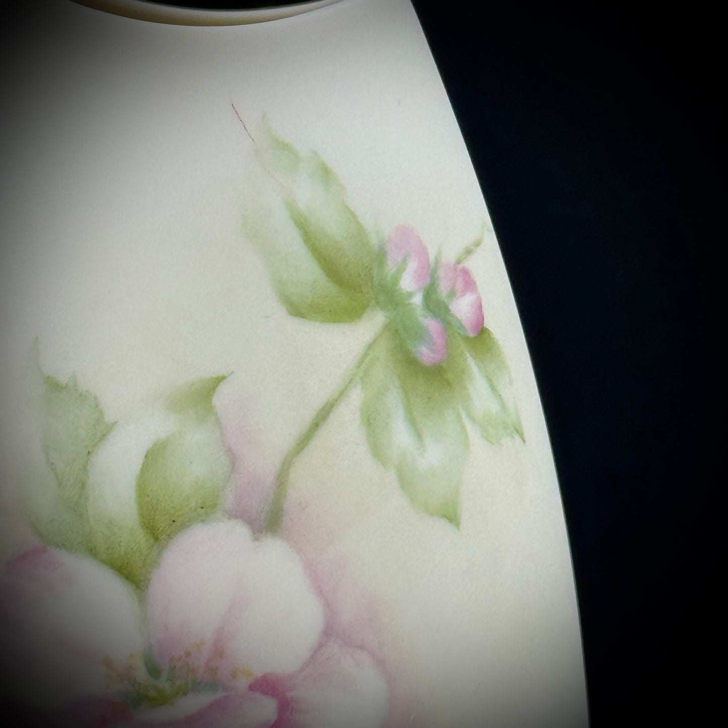 Artist Signed Hand Painted Flower Vase