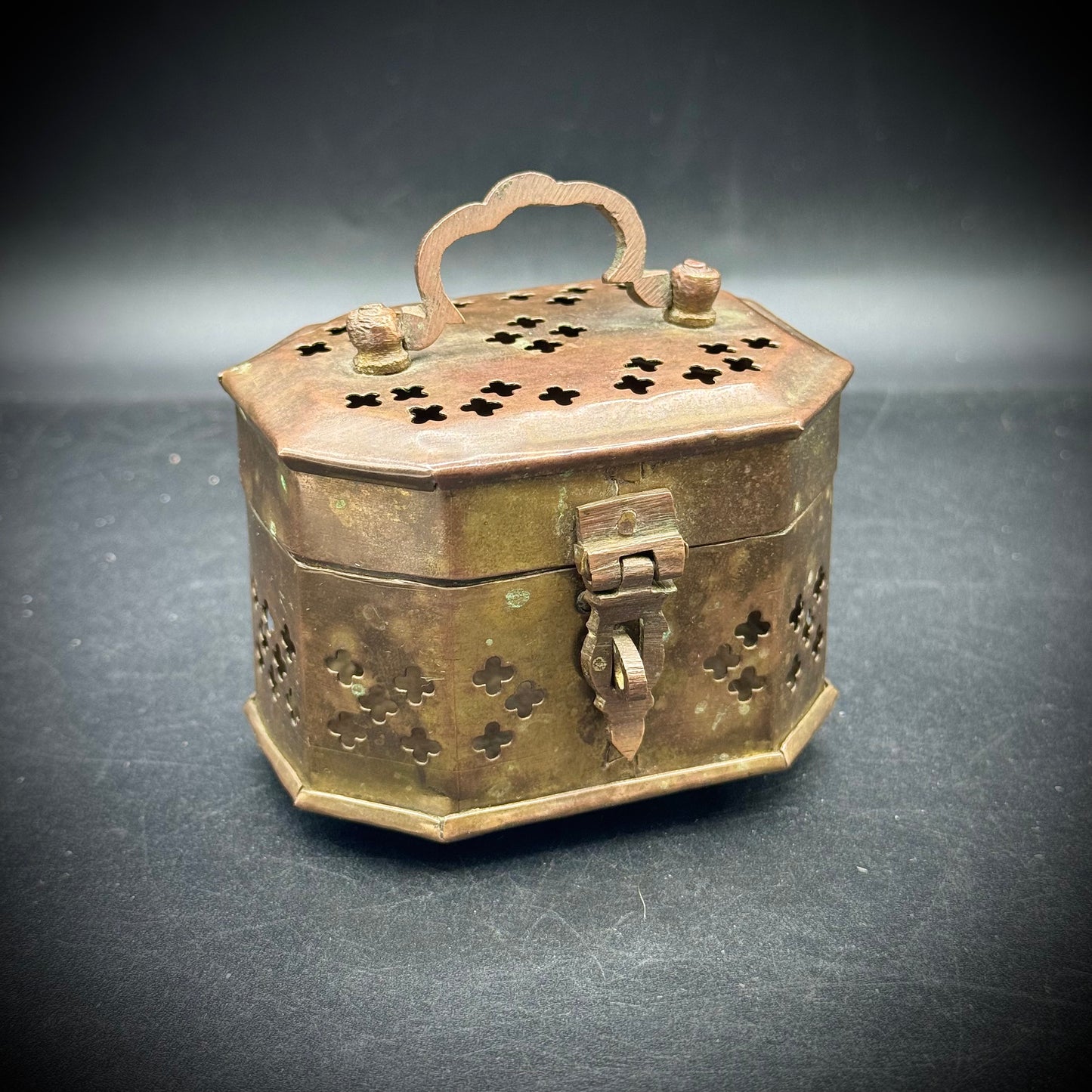 Vintage Brass Cricket Box Made in India