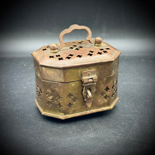 Vintage Brass Cricket Box Made in India