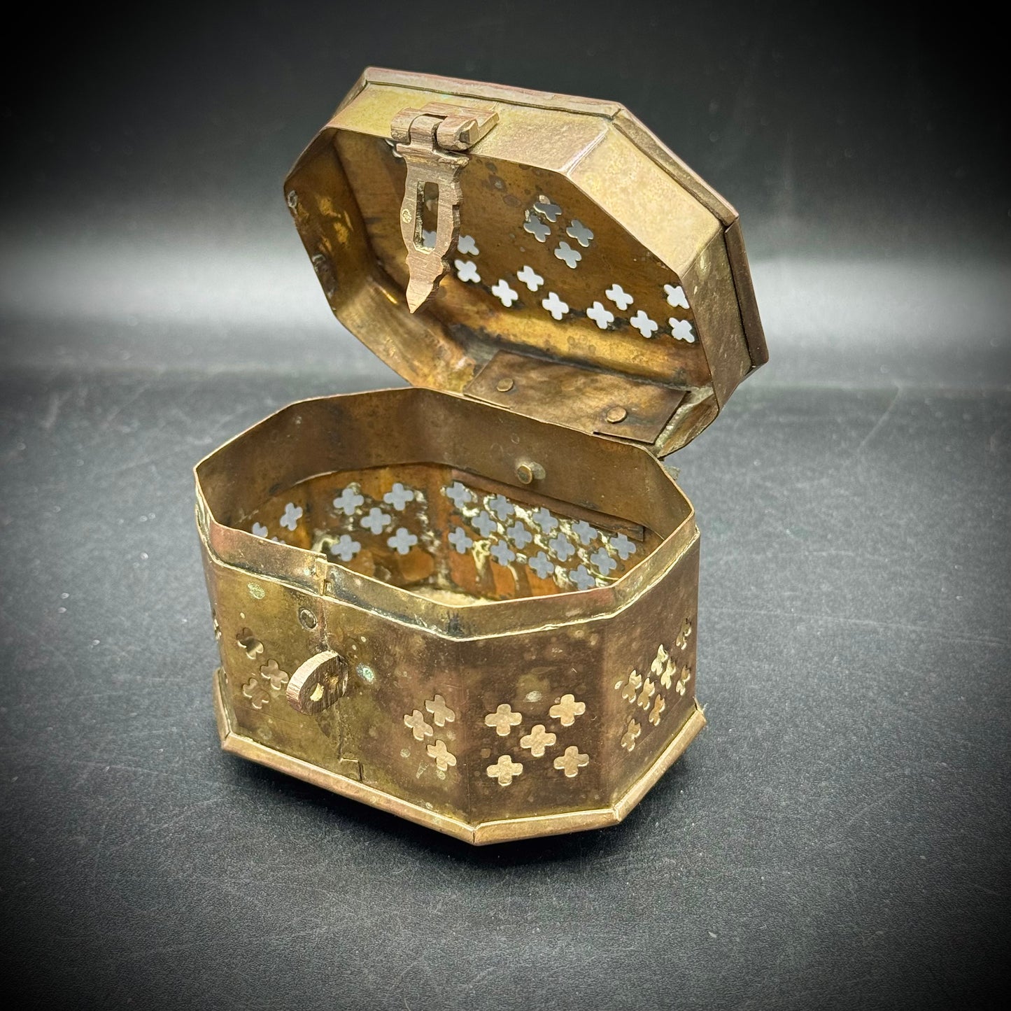 Vintage Brass Cricket Box Made in India