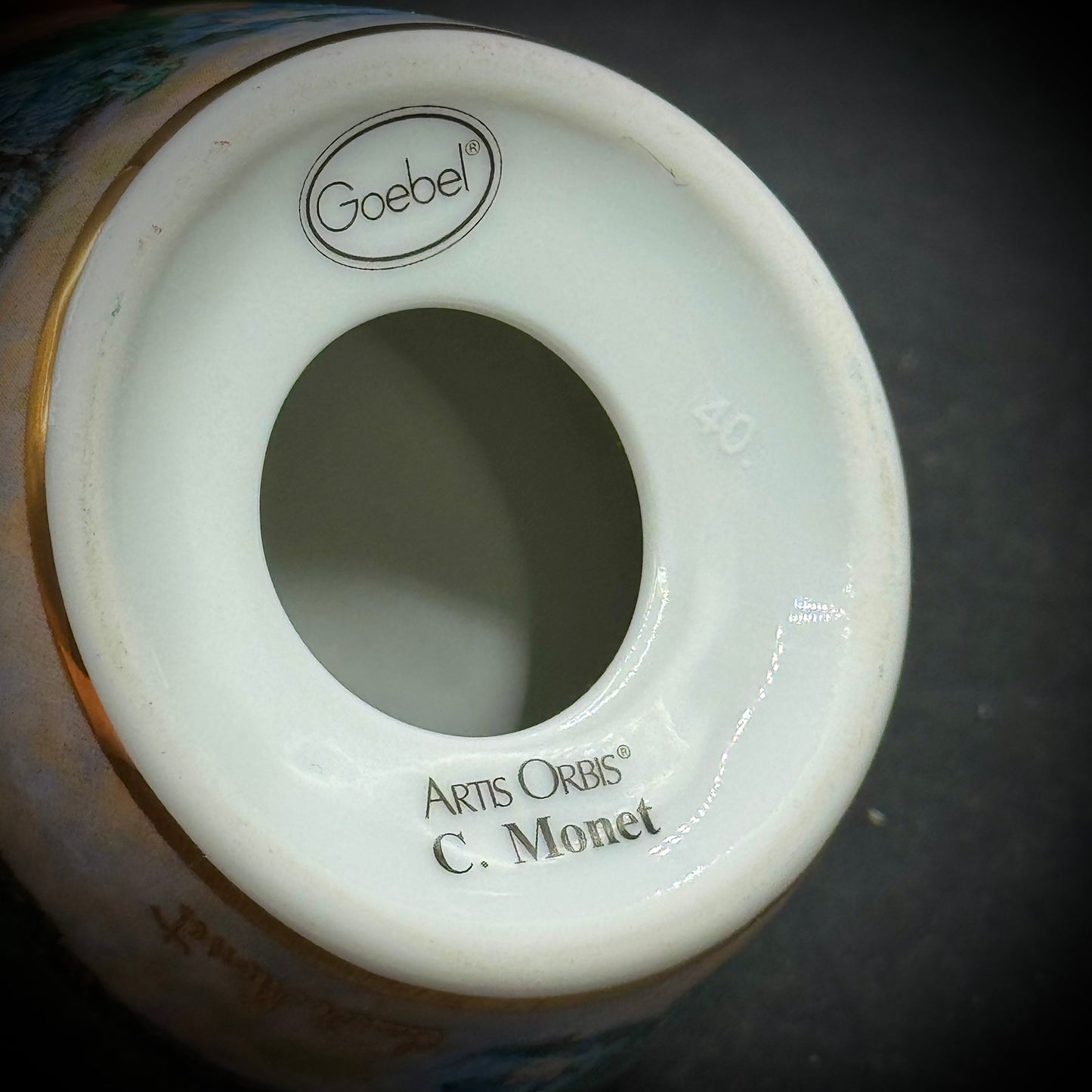 Goebel Claud Monet Votive with Candle