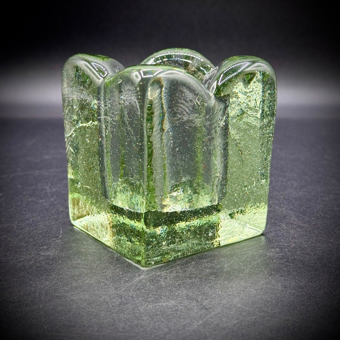 Vintage Blenko Ice Cube Votive