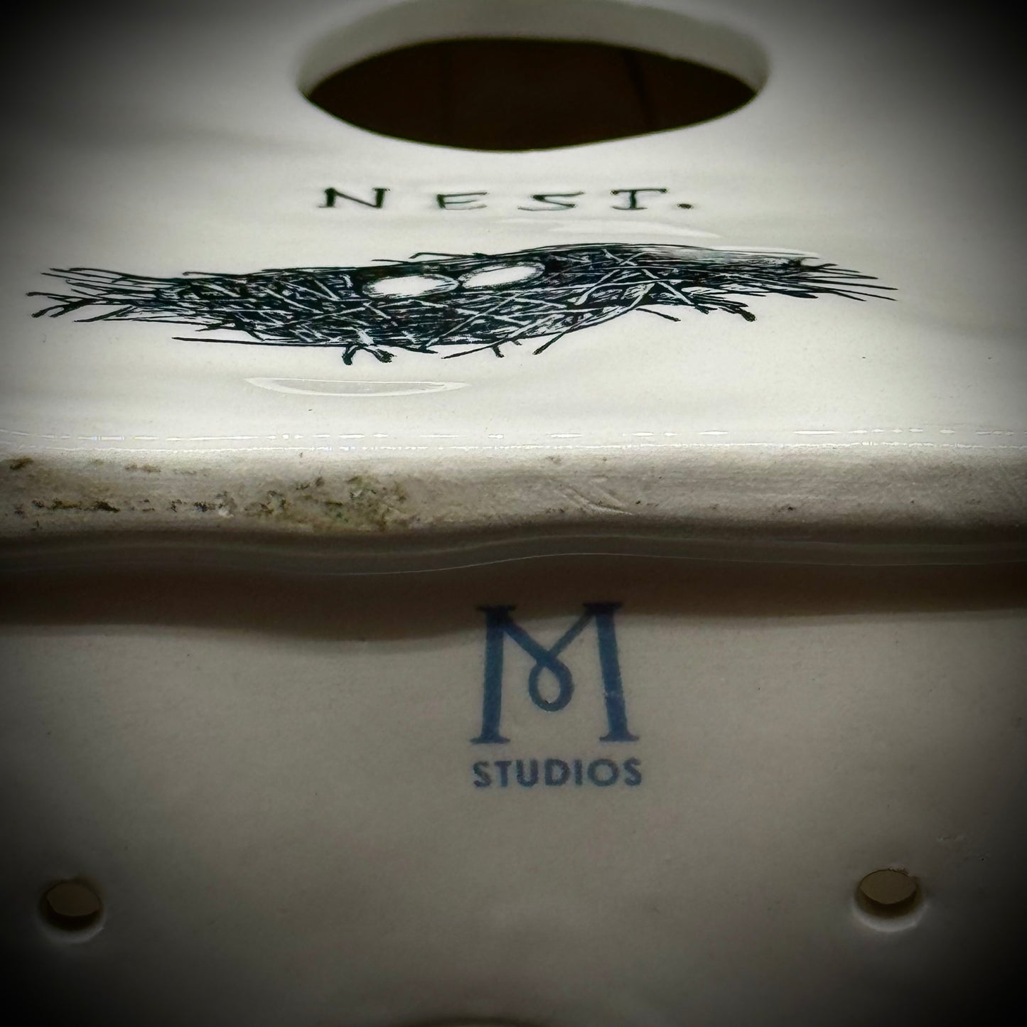 VERY RARE Rae Dunn Vintage 'Nest" Birdhouse w/"M Studios" Mark