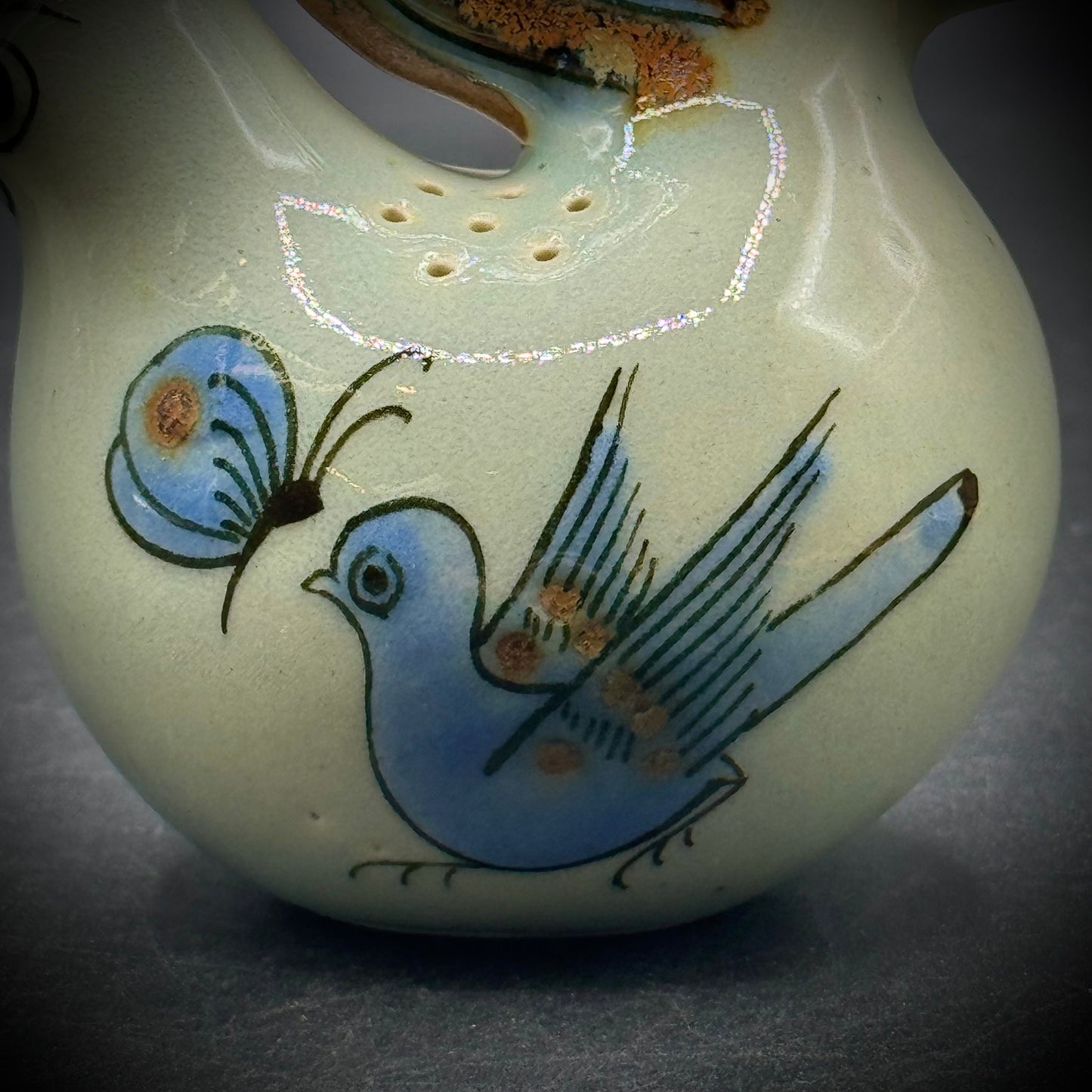 Pair of Hand Painted Tonala Mexico Chicken S&P Shakers