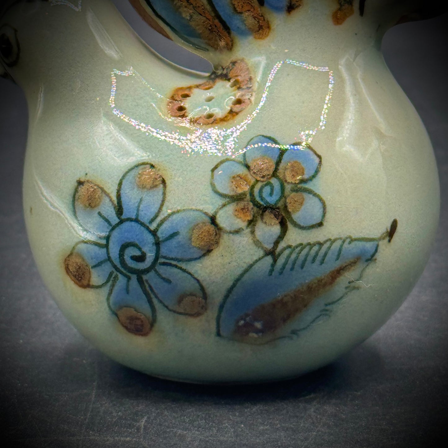 Pair of Hand Painted Tonala Mexico Chicken S&P Shakers