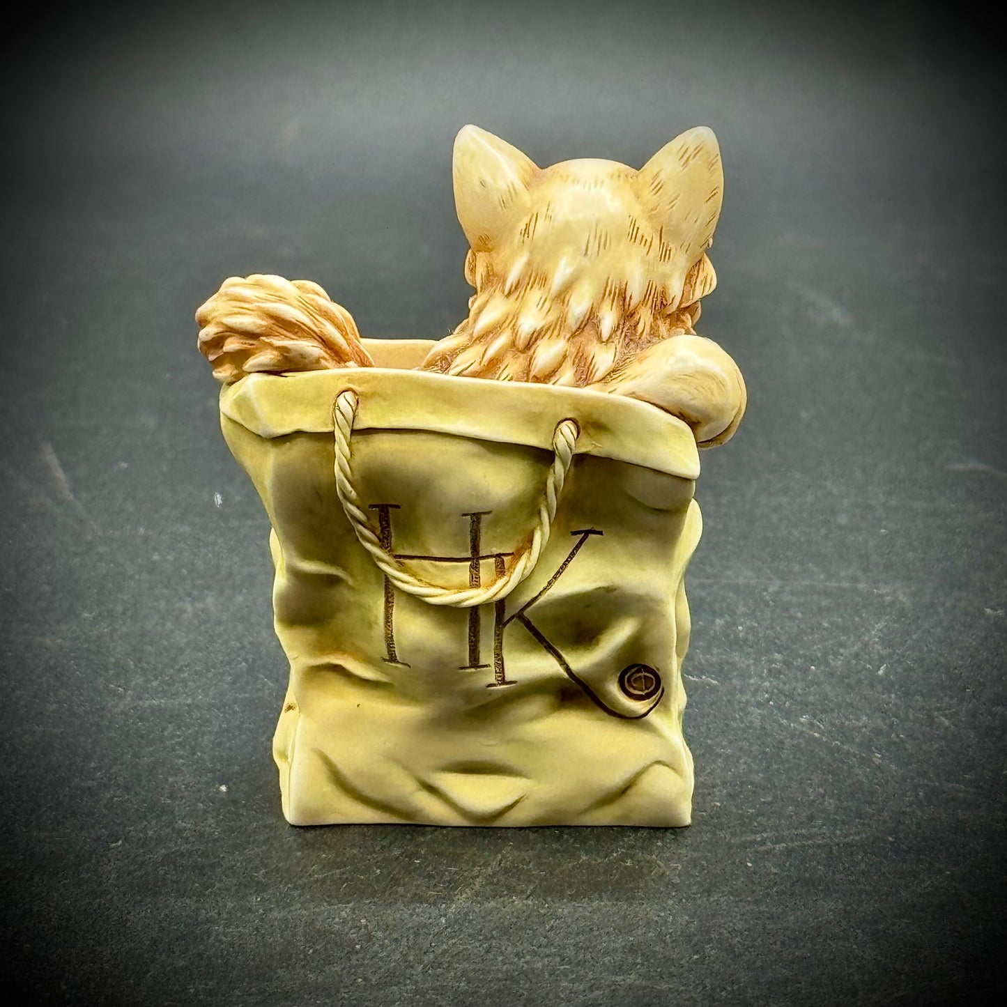Harmony Kingdom "Cat In A Bag" Lidded Trinket Box