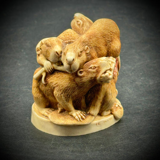 Harmony Kingdom "Beavers" Lidded Trinket Box