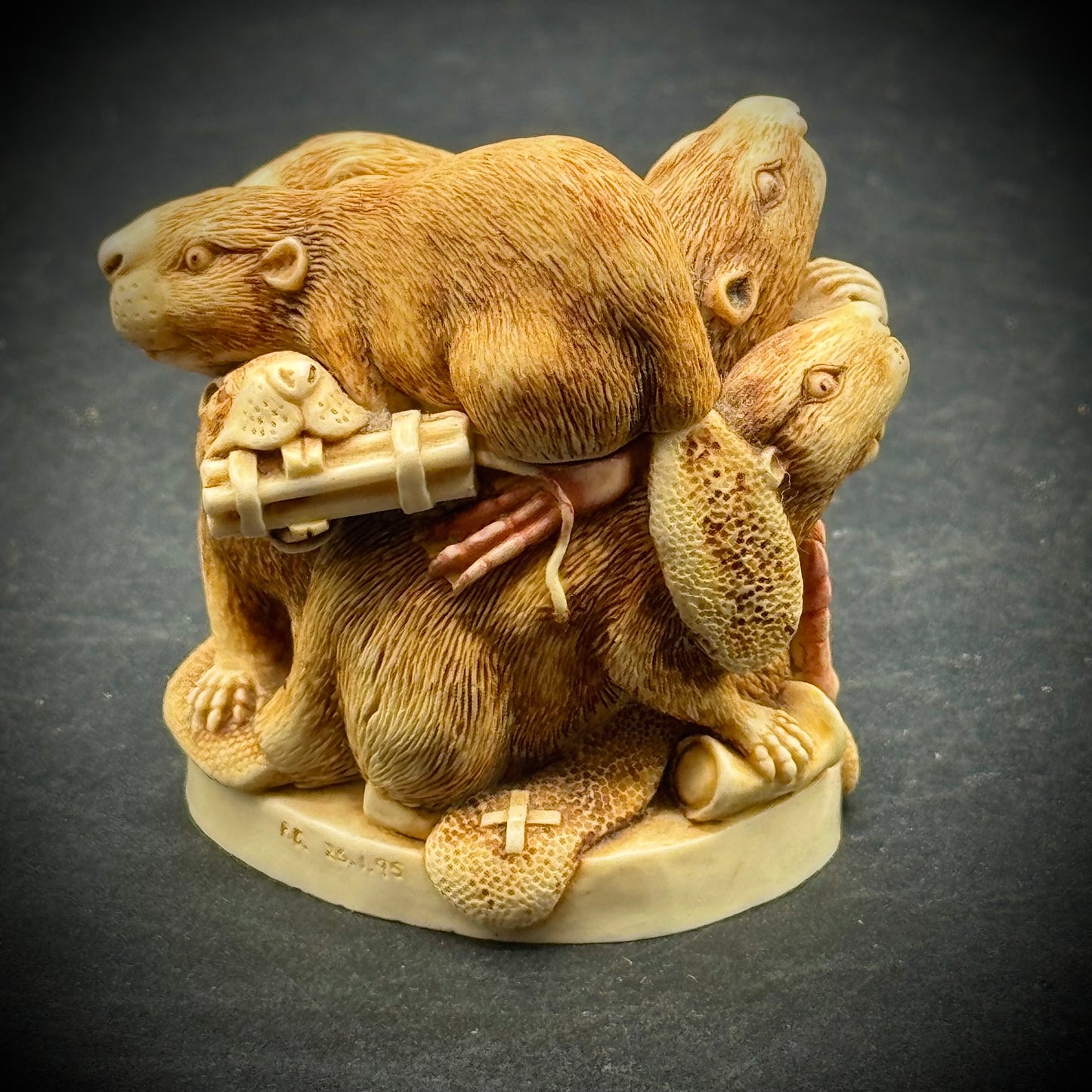 Harmony Kingdom "Beavers" Lidded Trinket Box