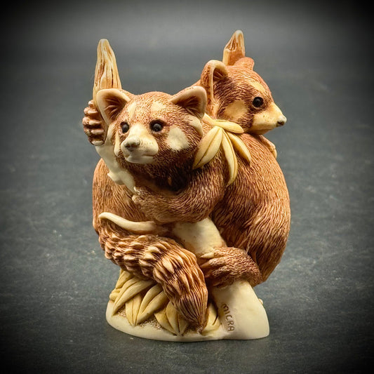 Harmony Kingdom "Red Pandas" Lidded Trinket Box