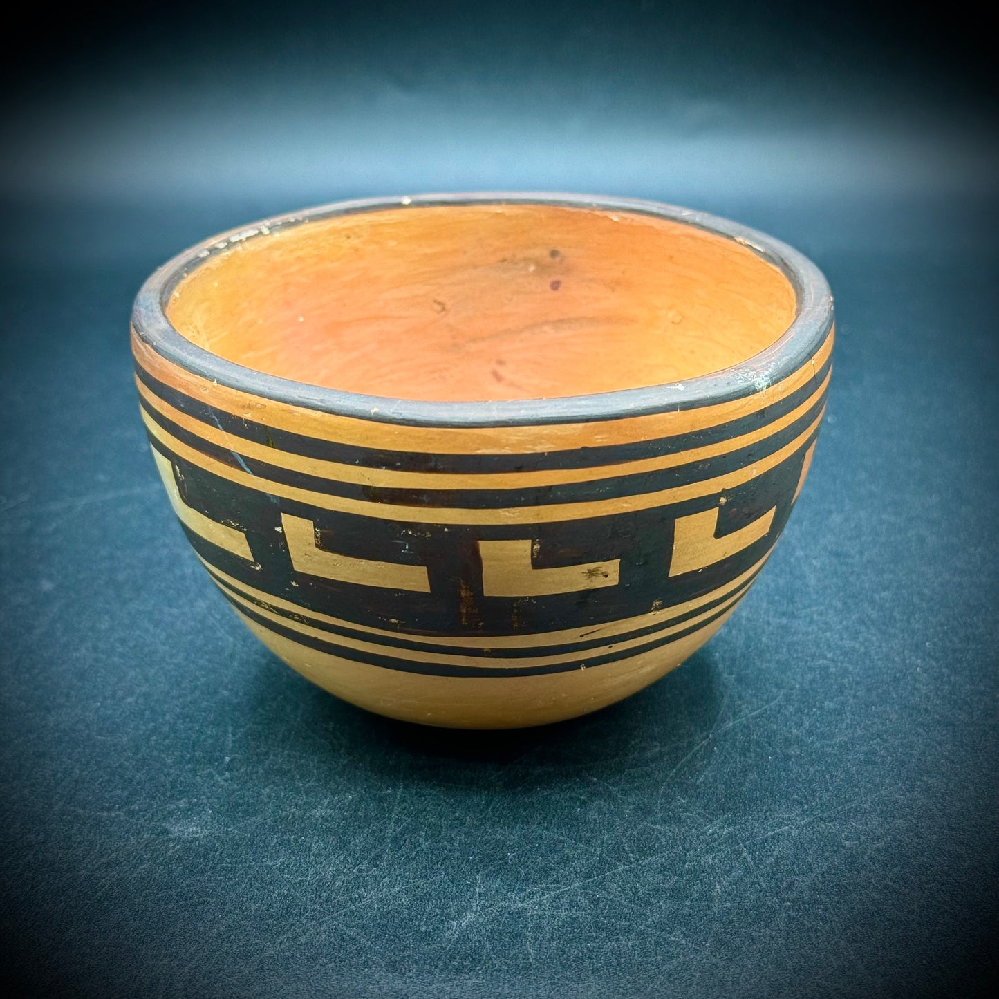 Vintage 1950s Native American Hopi Pottery Bowl