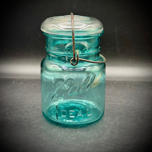 Vintage Blue Ball Ideal Jar