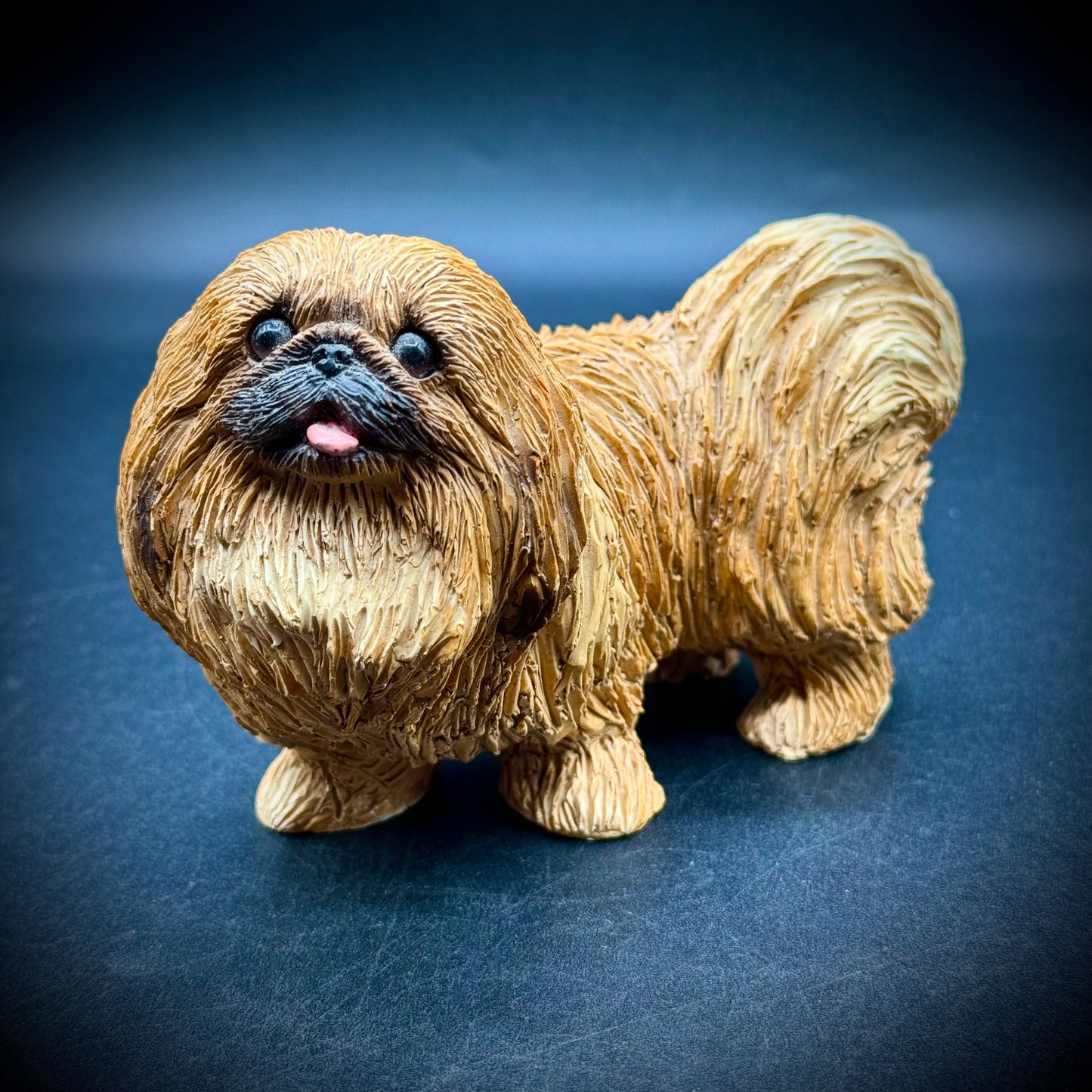 Vintage Sandra Brue Pekingese Dog Sculpture