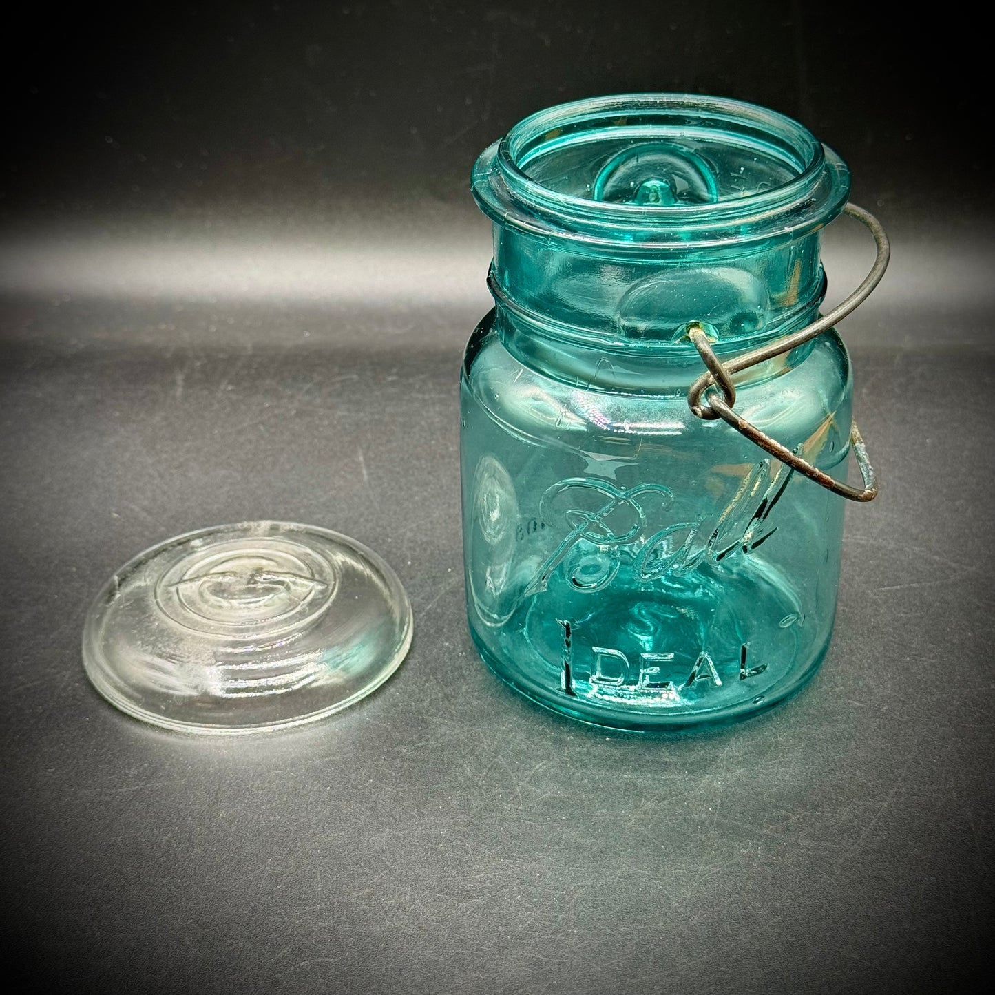 Vintage Blue Ball Ideal Jar