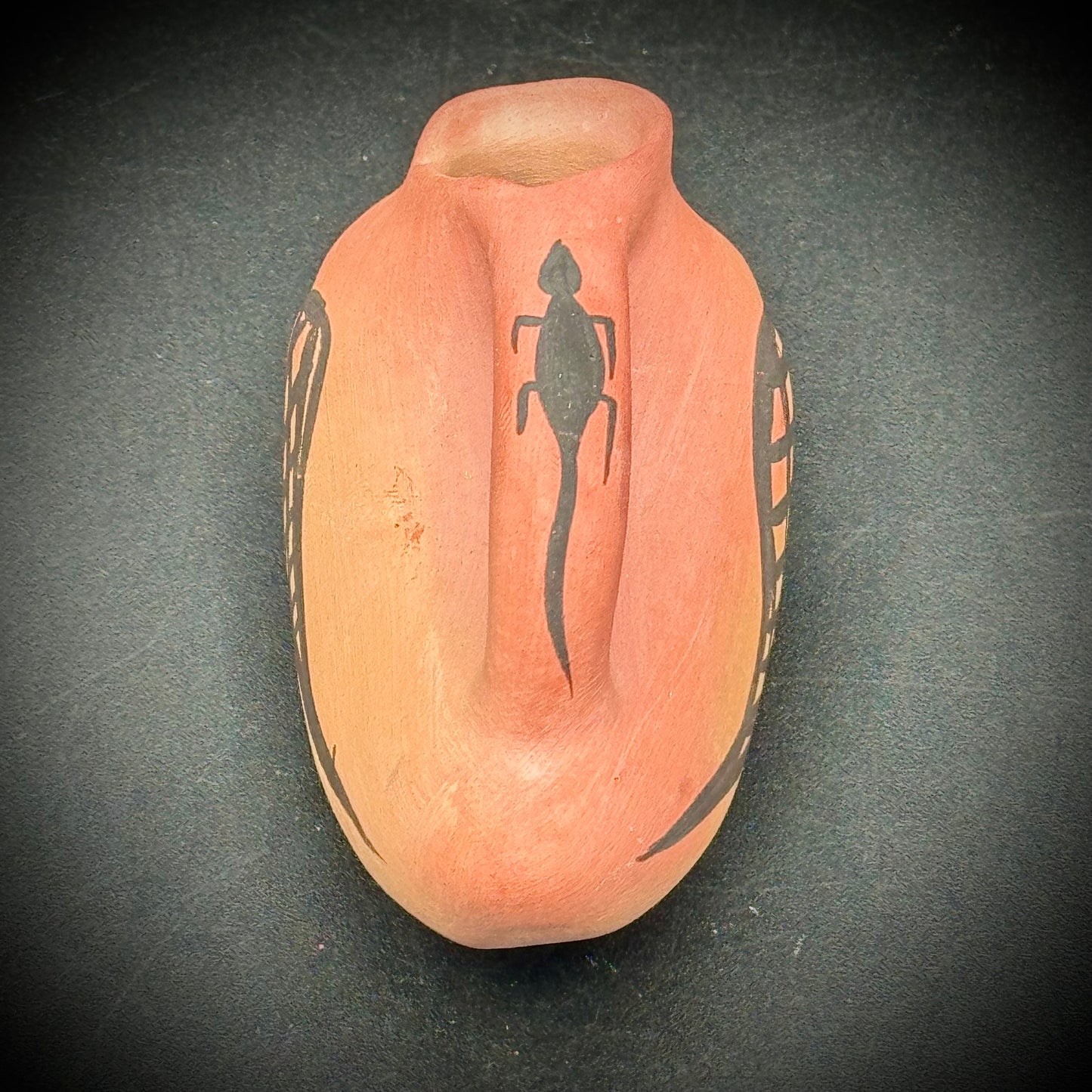 Artist Signed Small Navajo Clay Bird Vessel
